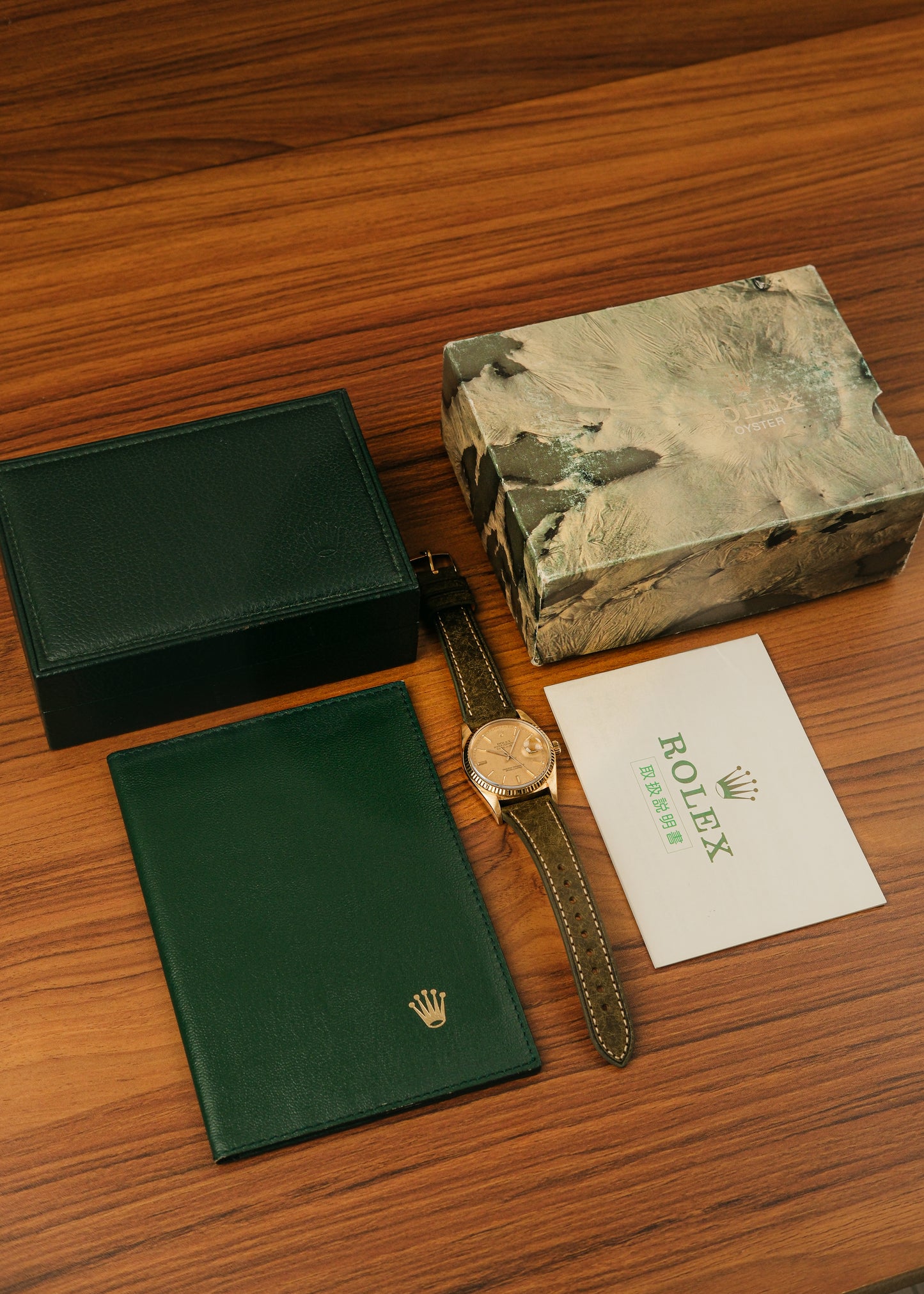 1987 Rolex Datejust 18K Gold "Linen Dial" (Box)