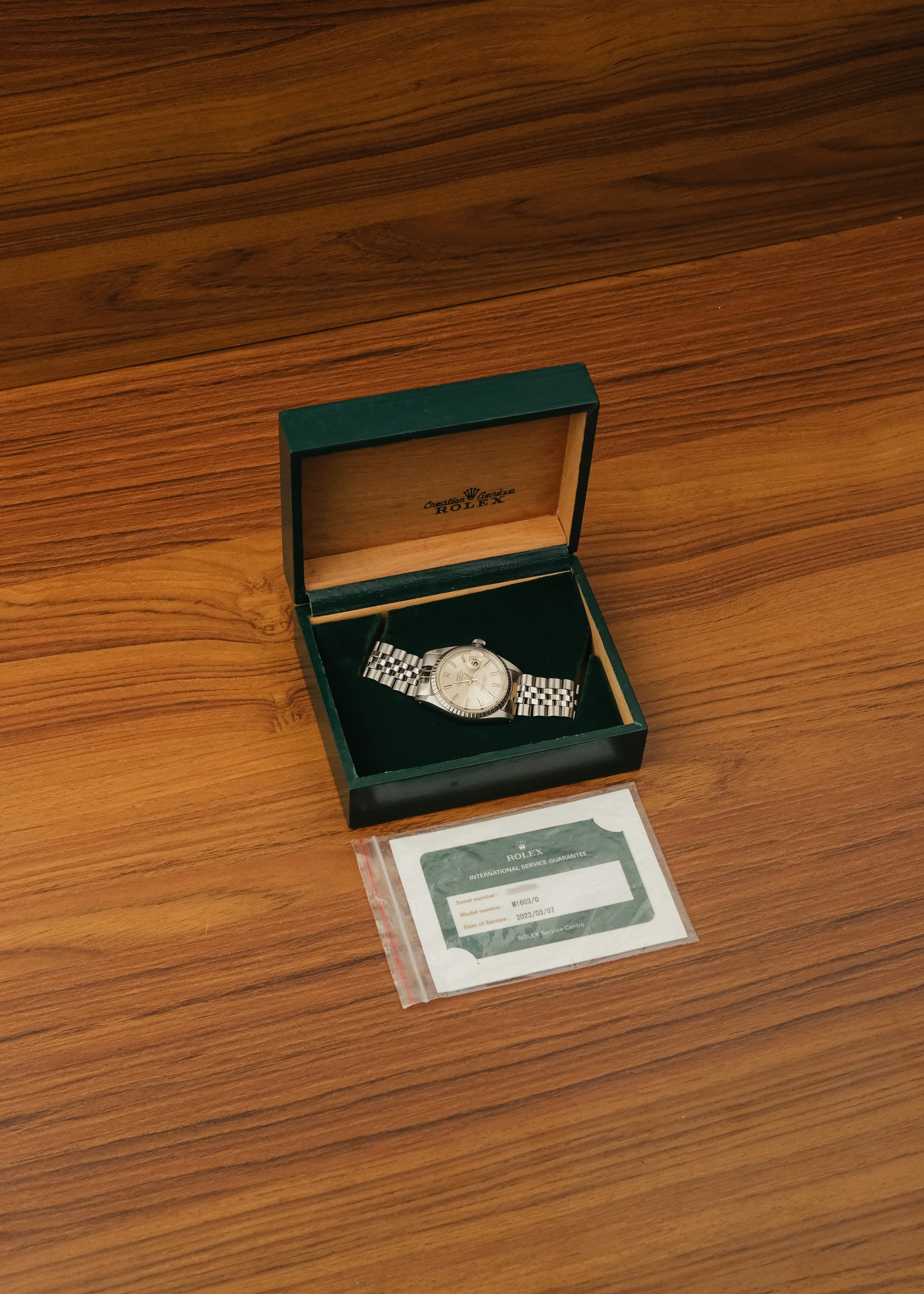 1970 Rolex Datejust "No Lume Dial" (Box)