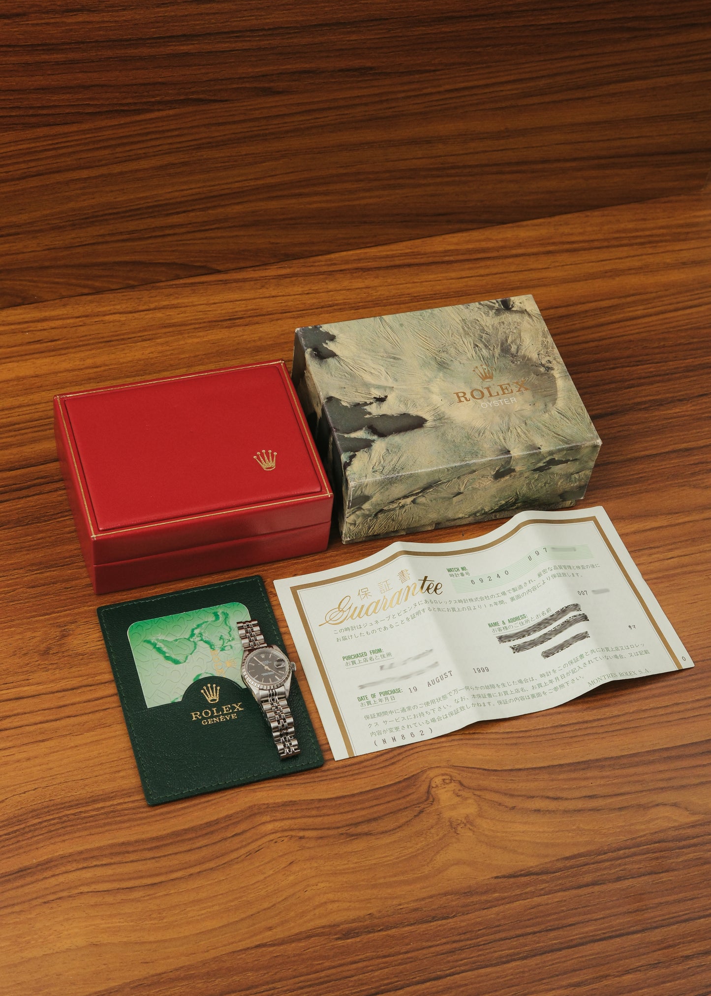 1998 Rolex Lady-Oyster Perpetual Date (Box & Papers)