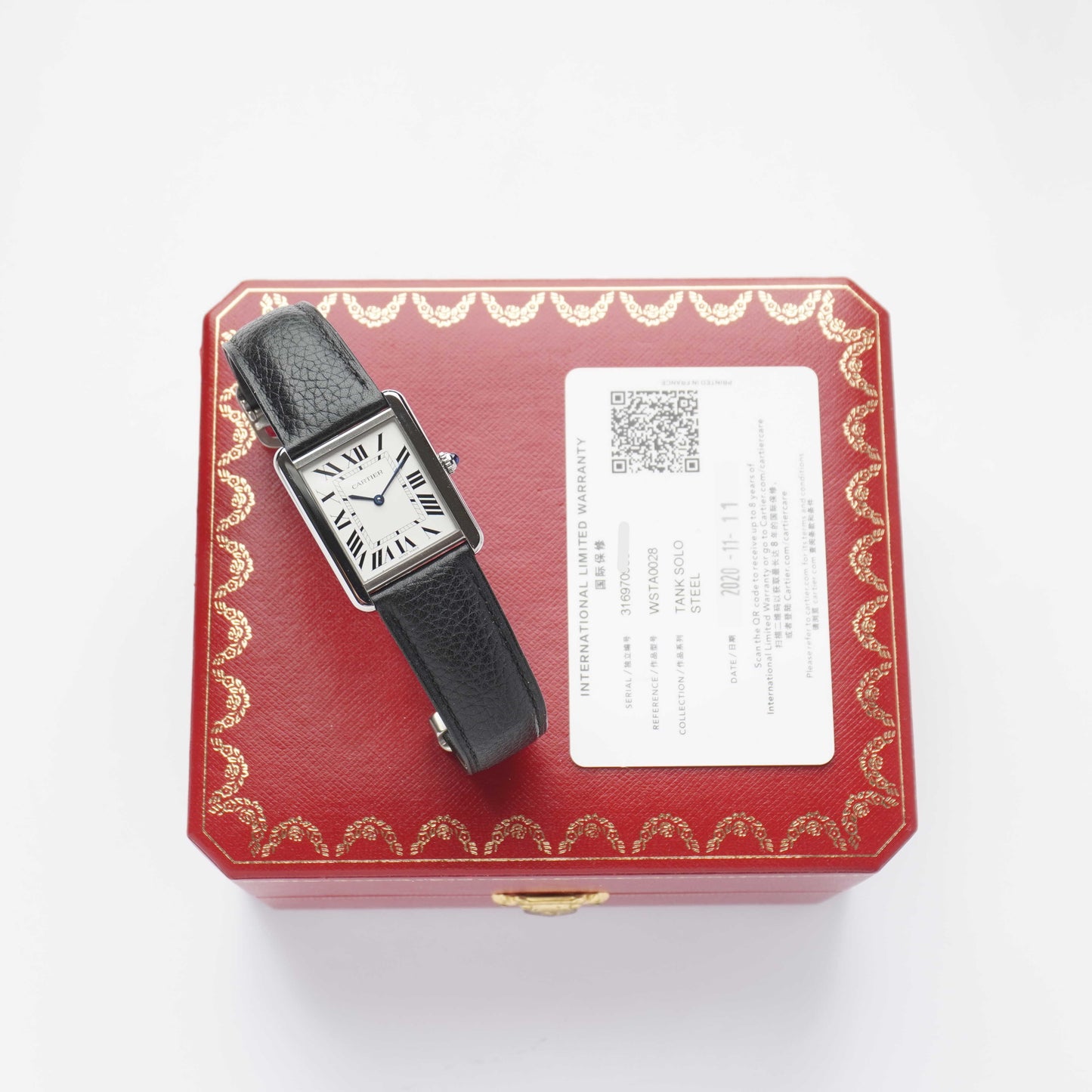 2020 Cartier Tank Solo Large (Box / Card)