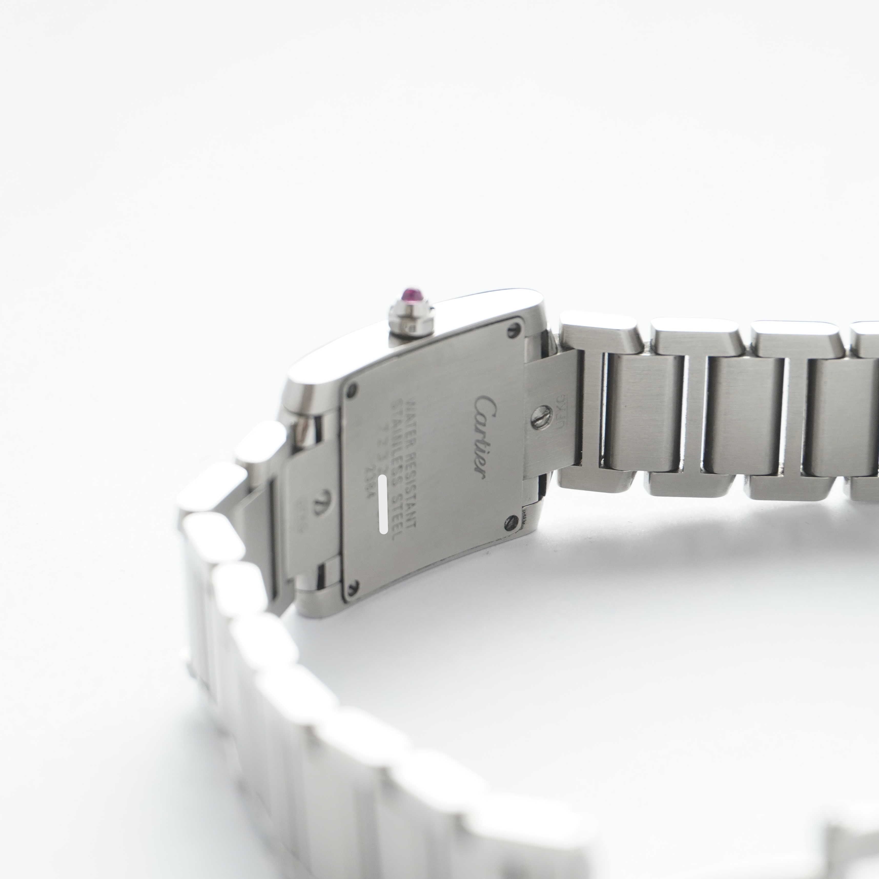 2023 Cartier Tank Francaise "Mother of Pearl" (Boxes / Card)