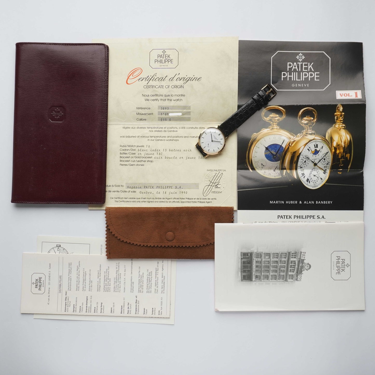 1990 Patek Philippe Calatrava 18K gold (Pouch / Papers / Misc)