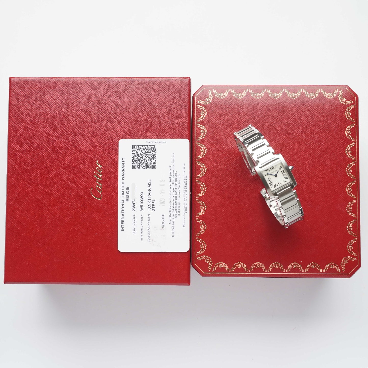 2023 Cartier Tank Francaise (Boxes / Card)
