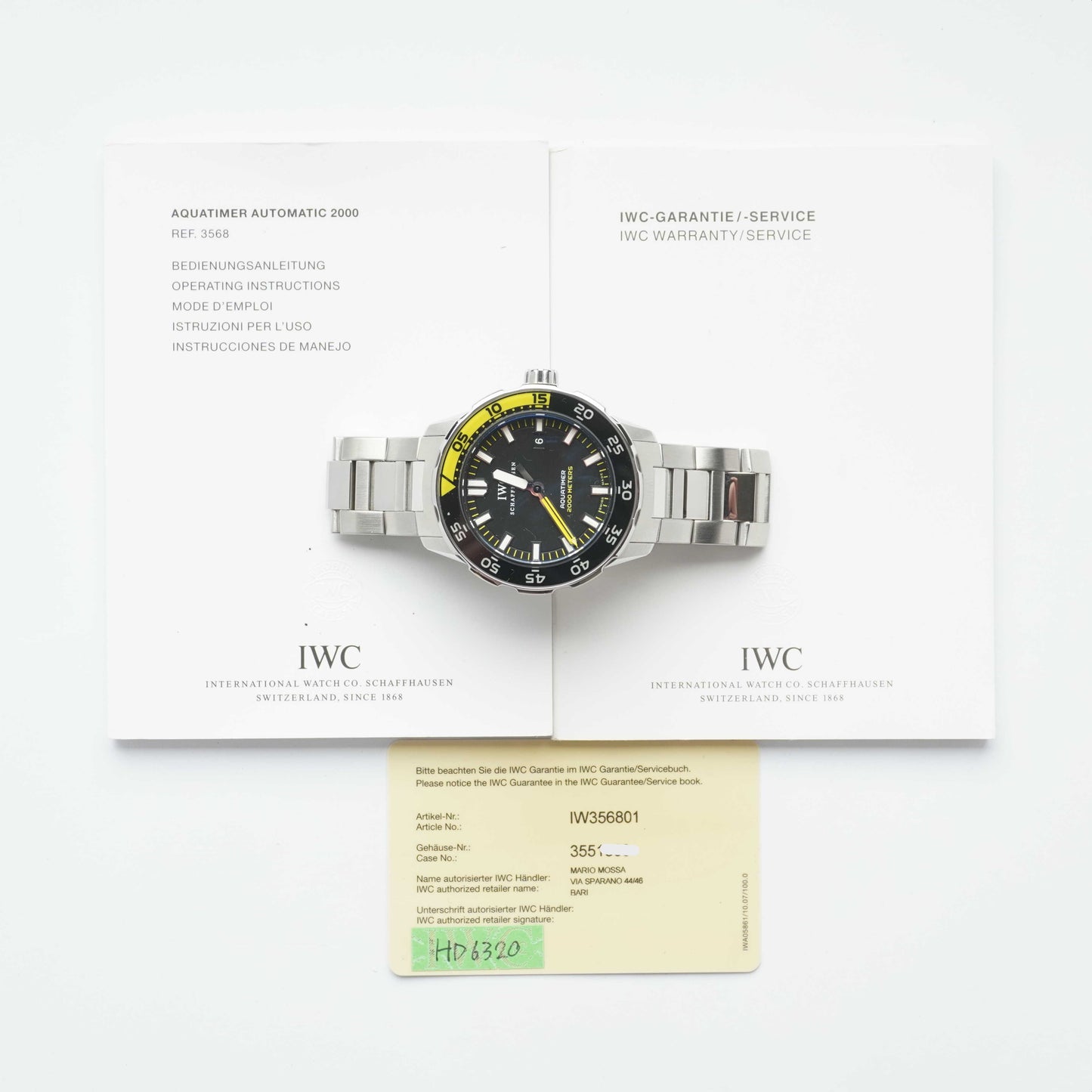IWC Aquatimer (Papers)