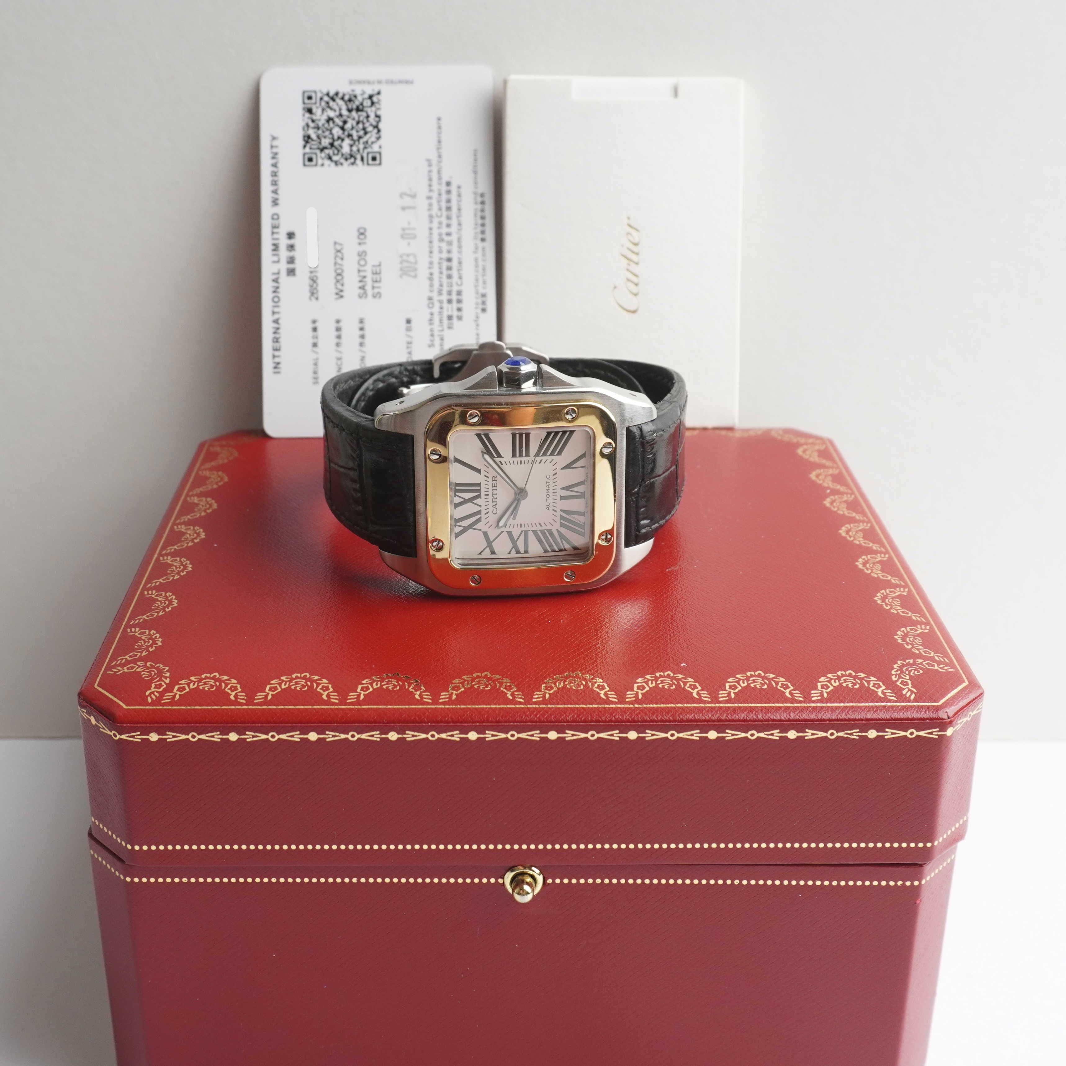 2023 Cartier Santos 100 Large (Box / Card)