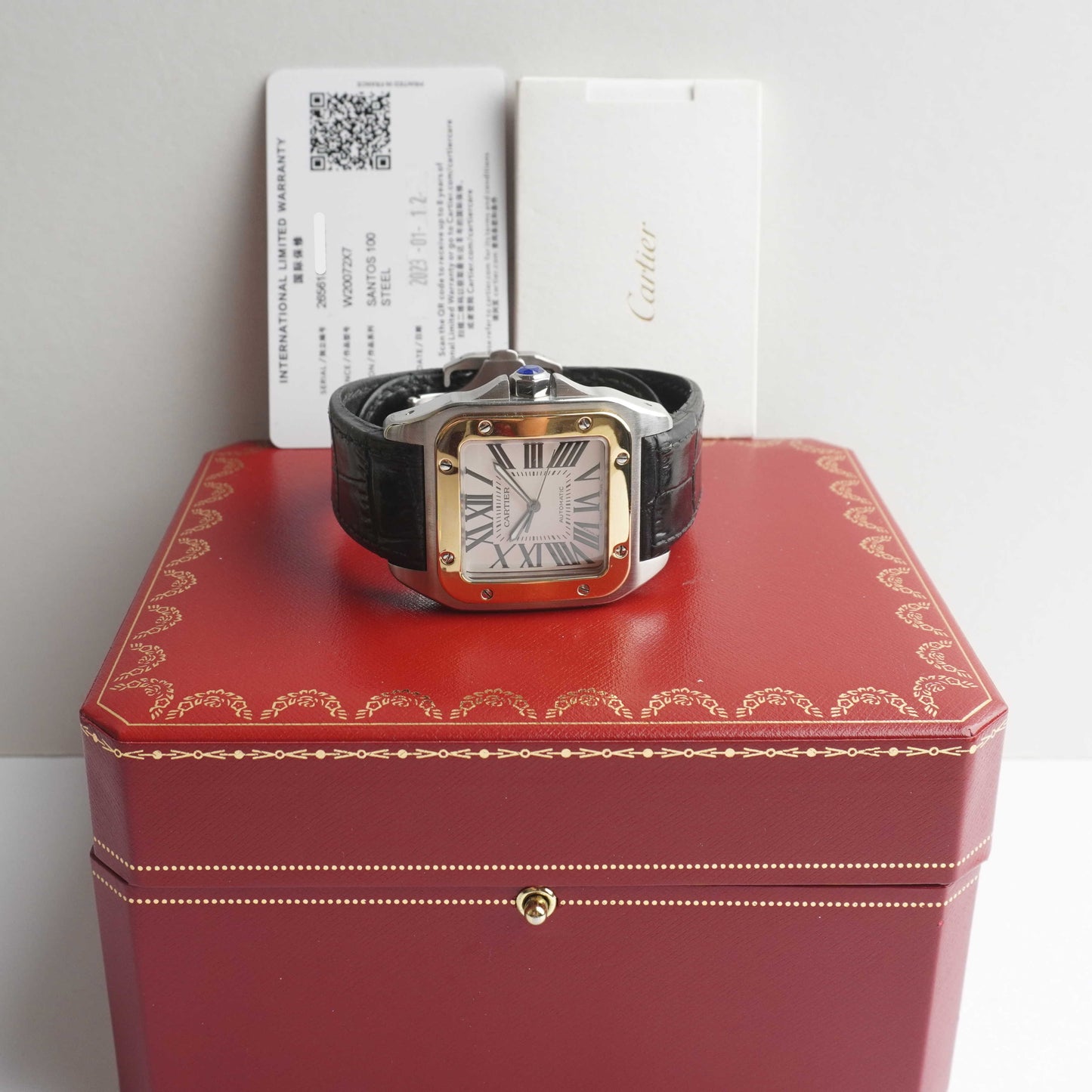 2023 Cartier Santos 100 Large (Box / Card)