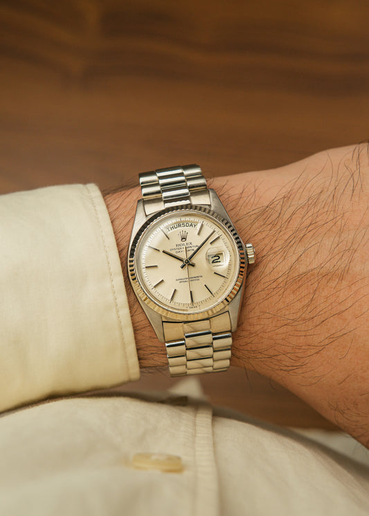 1970 Rolex Day-Date 18K Gold "Double-Dash Dial" (Box)