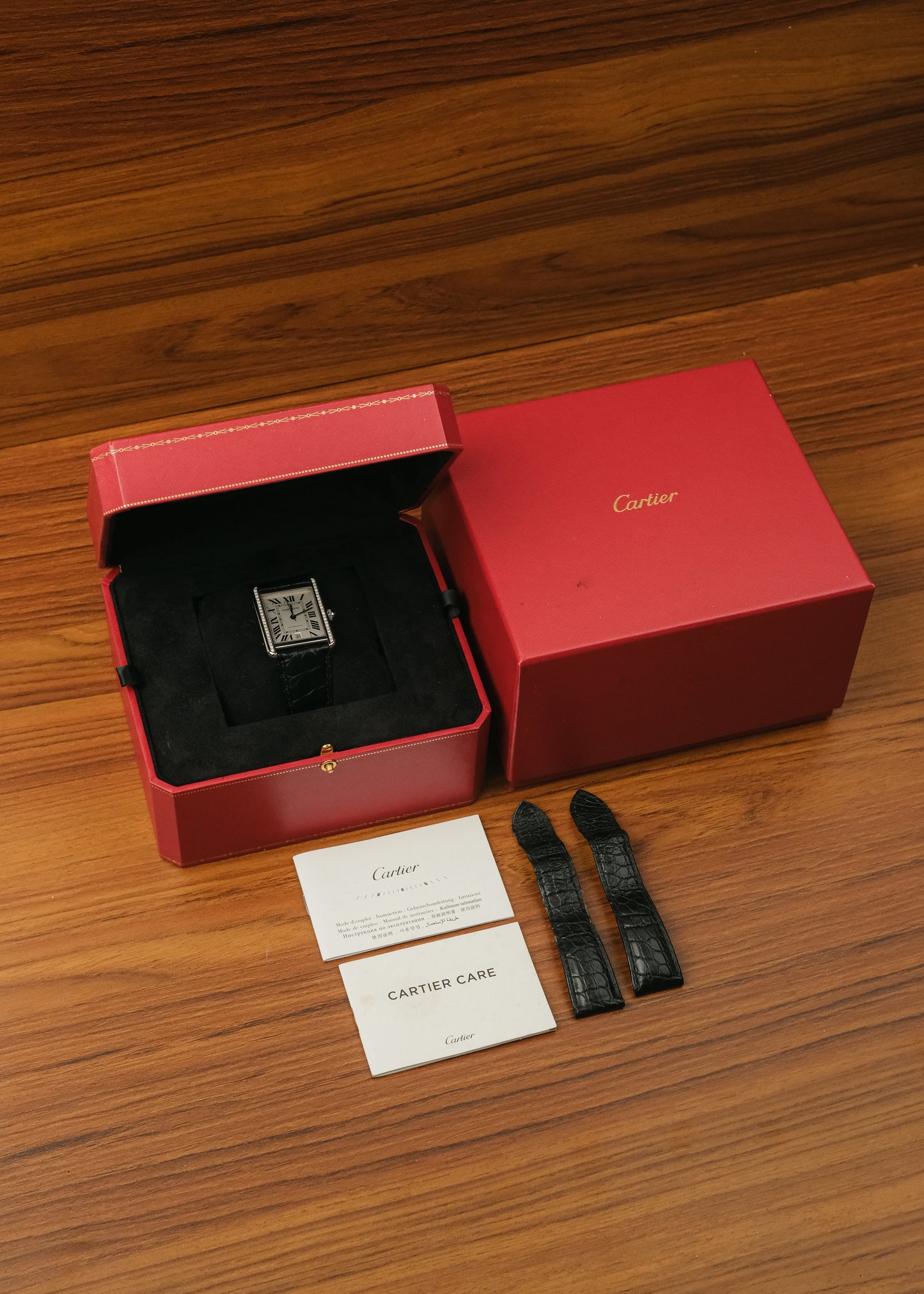 Cartier Tank Solo XL w/ Aftermarket Diamond Setting (Box)