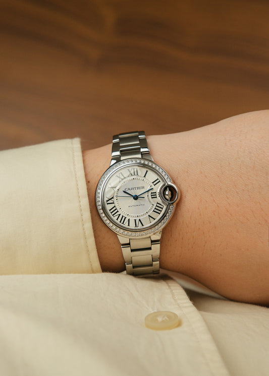 2018 Cartier Ballon Bleu w/ Factory Diamond Setting (Box & Papers)