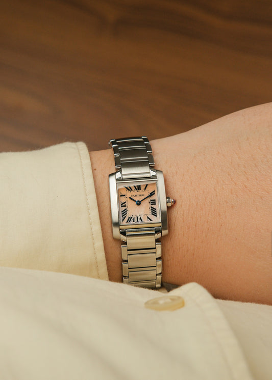 2023 Cartier Tank Francaise "Mother of Pearl" (Box & Papers)