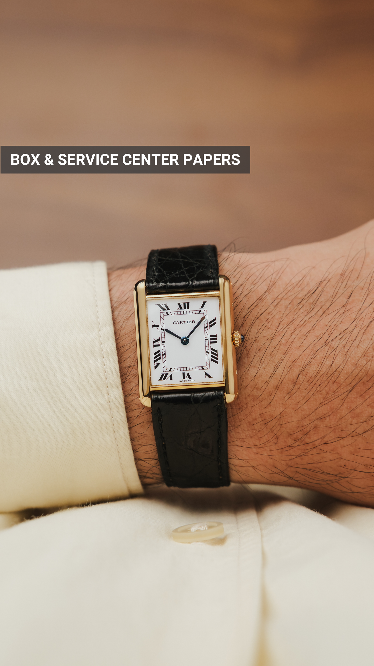 1980s Cartier Tank Louis 18K Gold