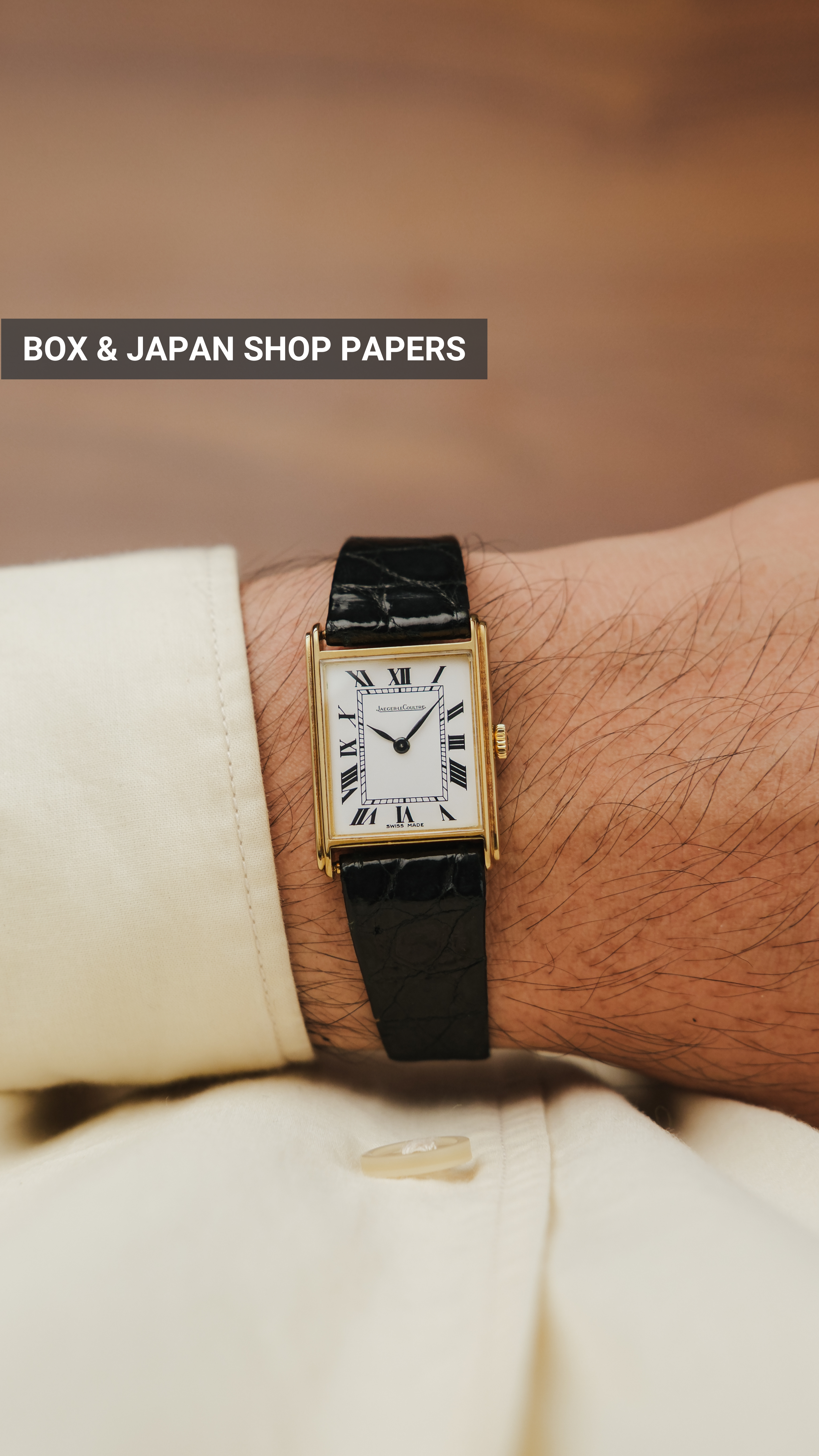 1970s Jaeger-LeCoultre Tank 18K Gold