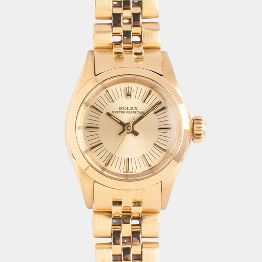 1976 Rolex Lady-Oyster Perpetual 18K Gold (Boxes / Booklet)