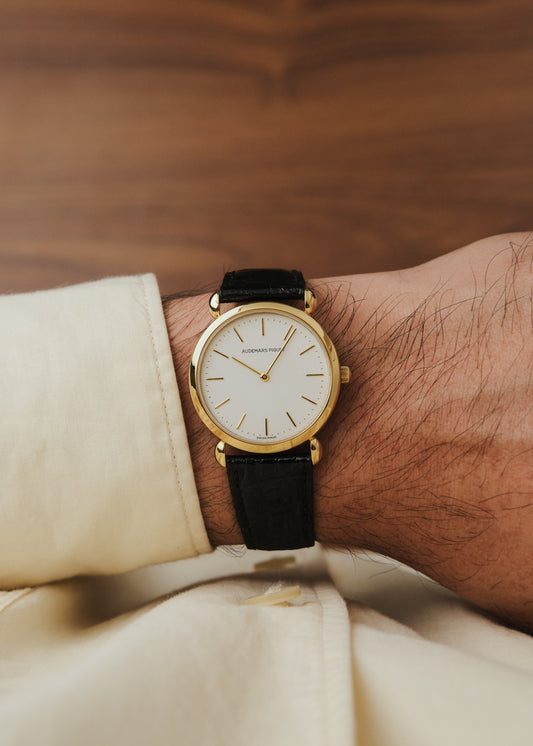 1995 Audemars Piguet 18K Gold "Extra Flat" (Box & Papers)