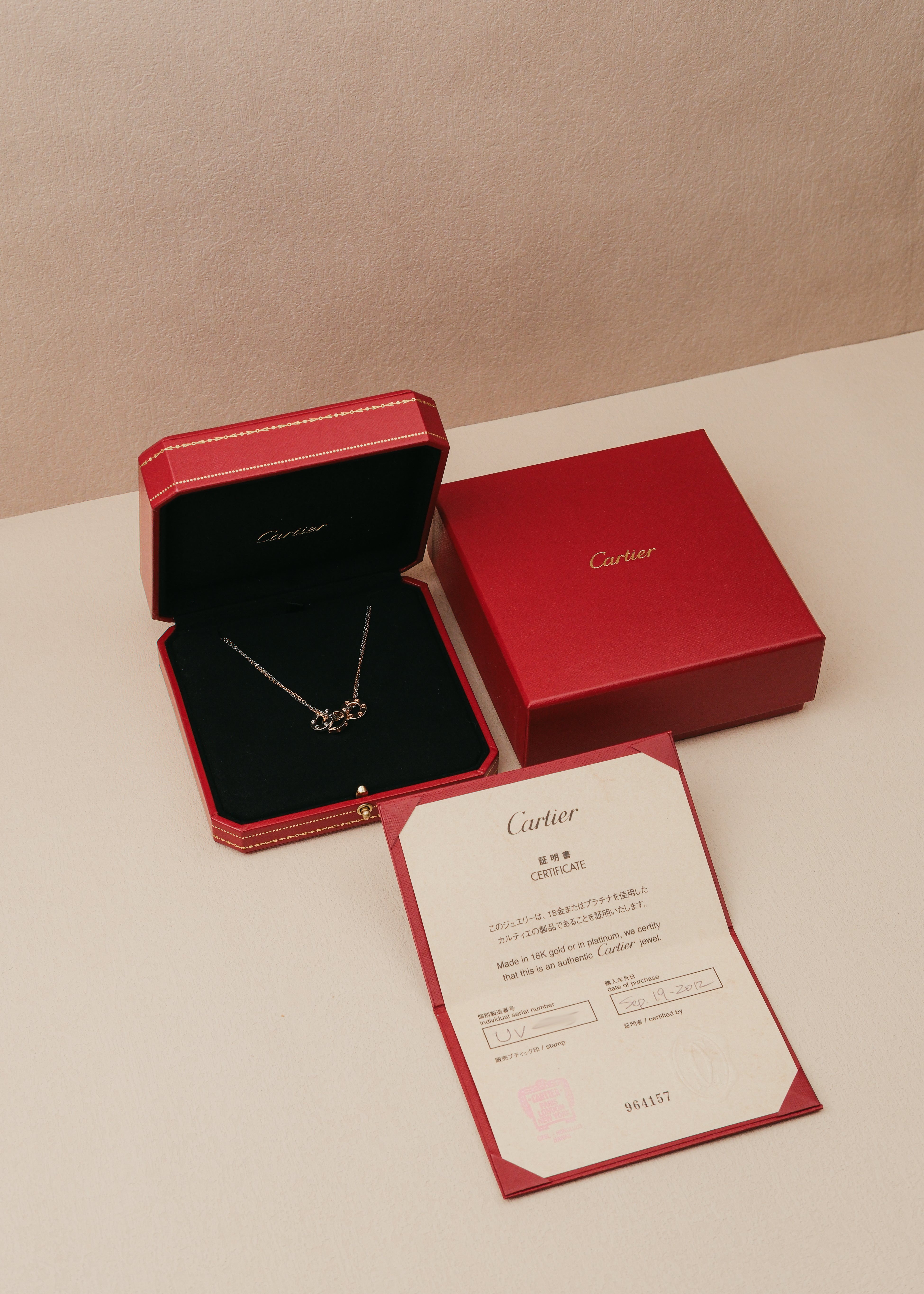 2012 Cartier Love Pendant (Box & Papers)