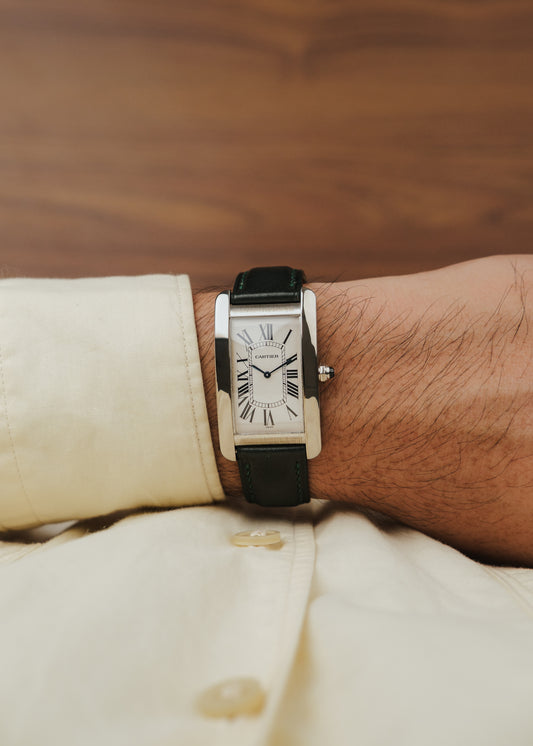 1990s Cartier Tank Americaine 18K Gold