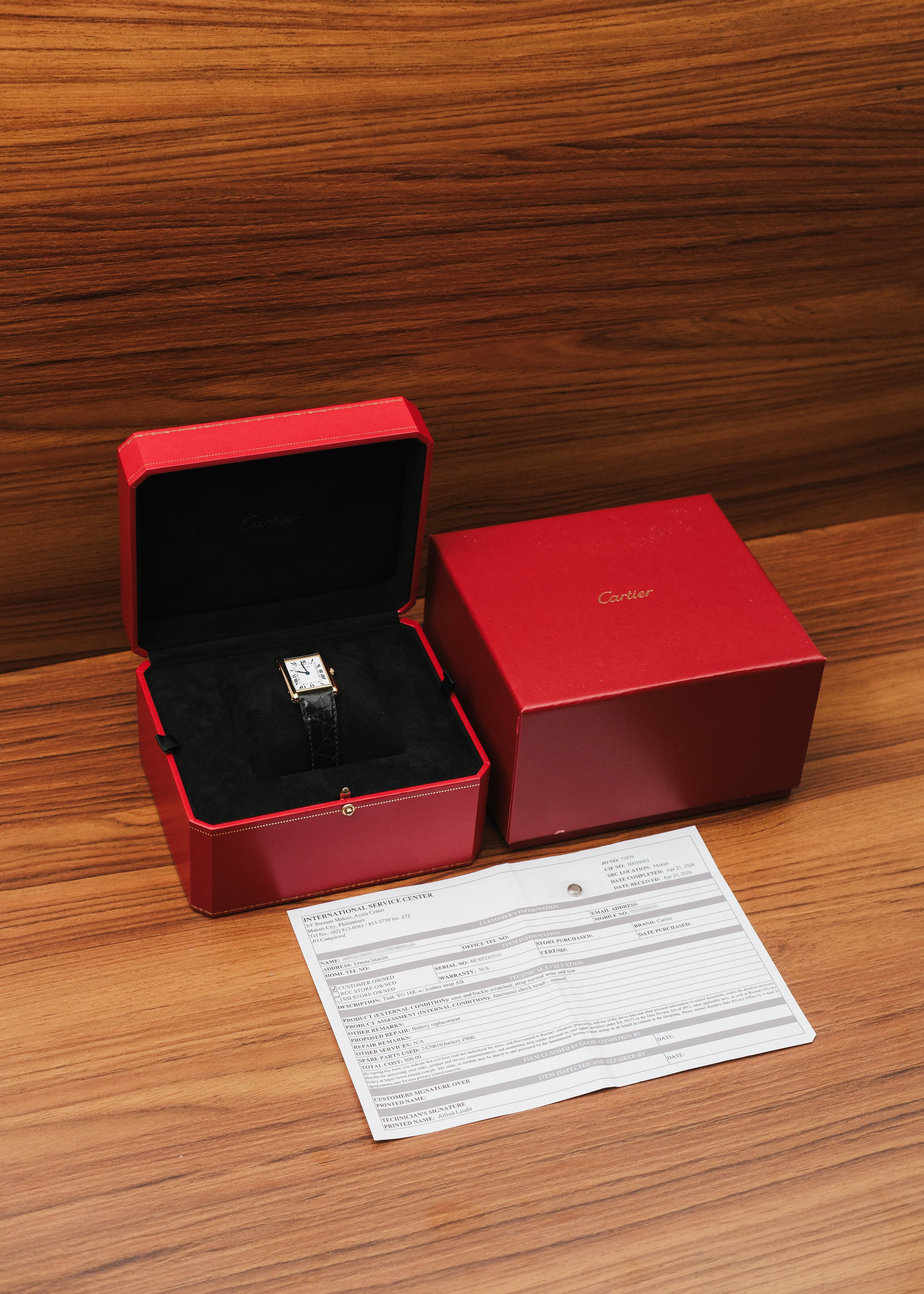 1980s Cartier Tank Louis 18K Gold