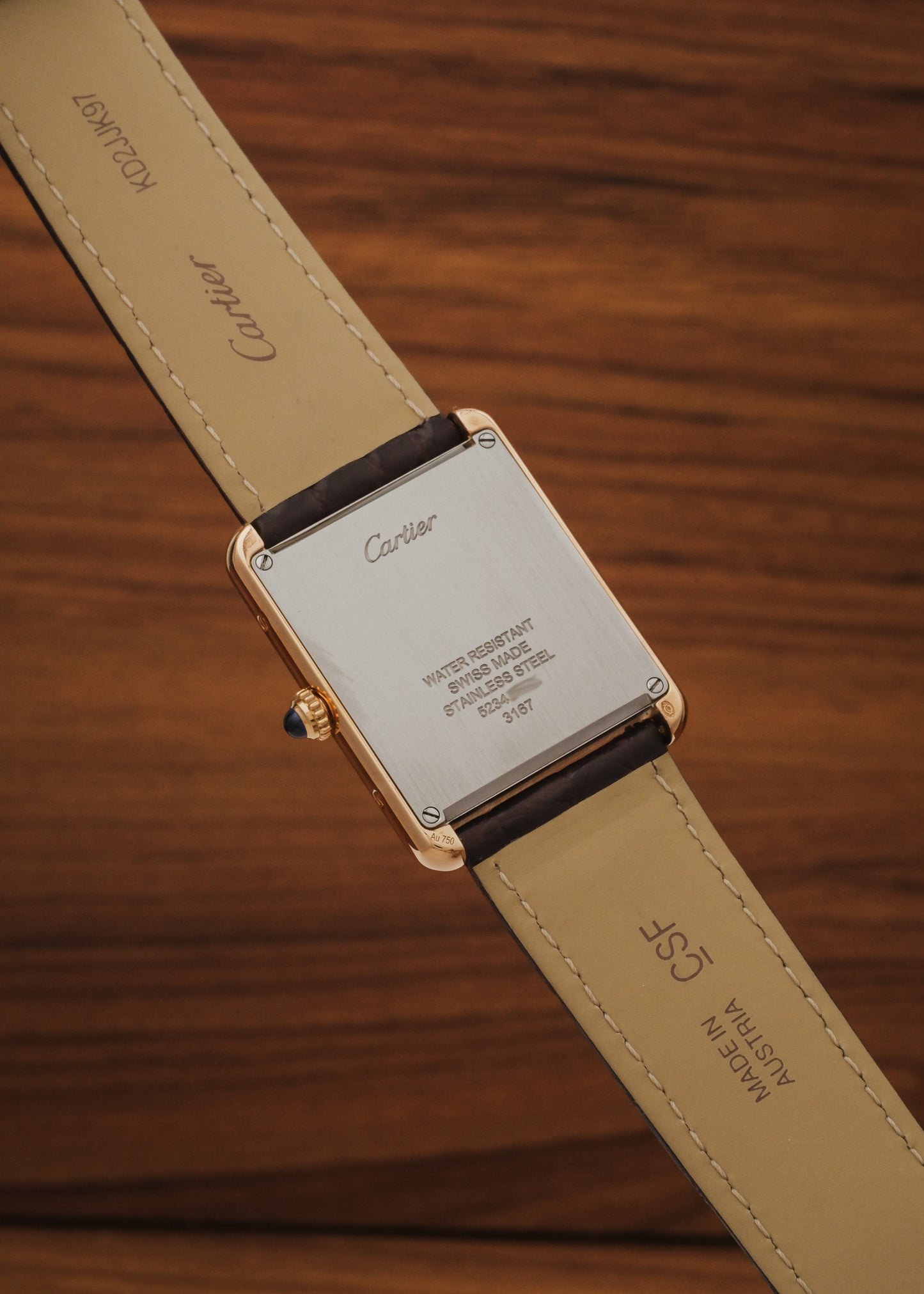 2018 Cartier Tank Solo 18K Gold (Box & Papers)