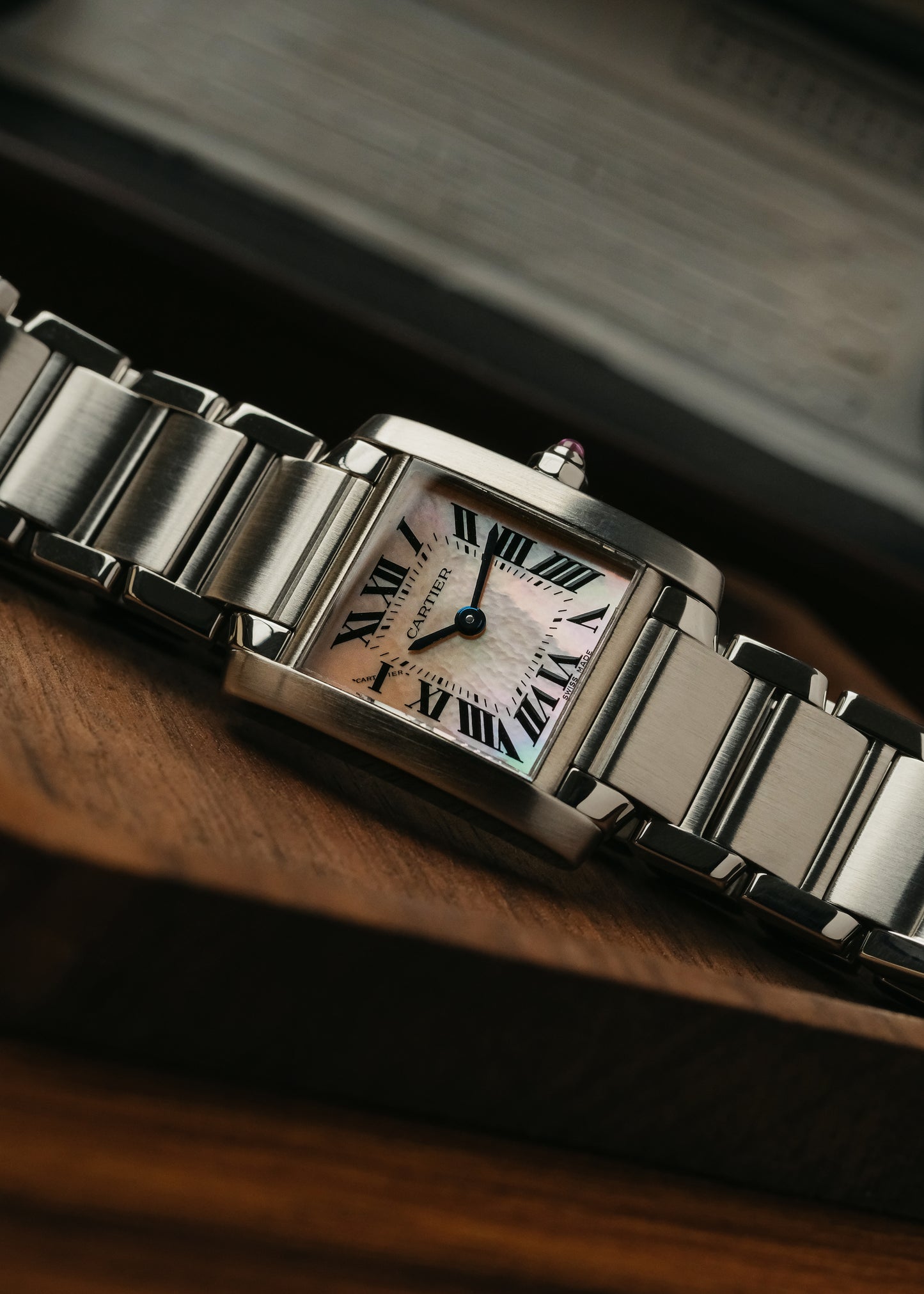 2023 Cartier Tank Francaise "Mother of Pearl" (Box & Papers)