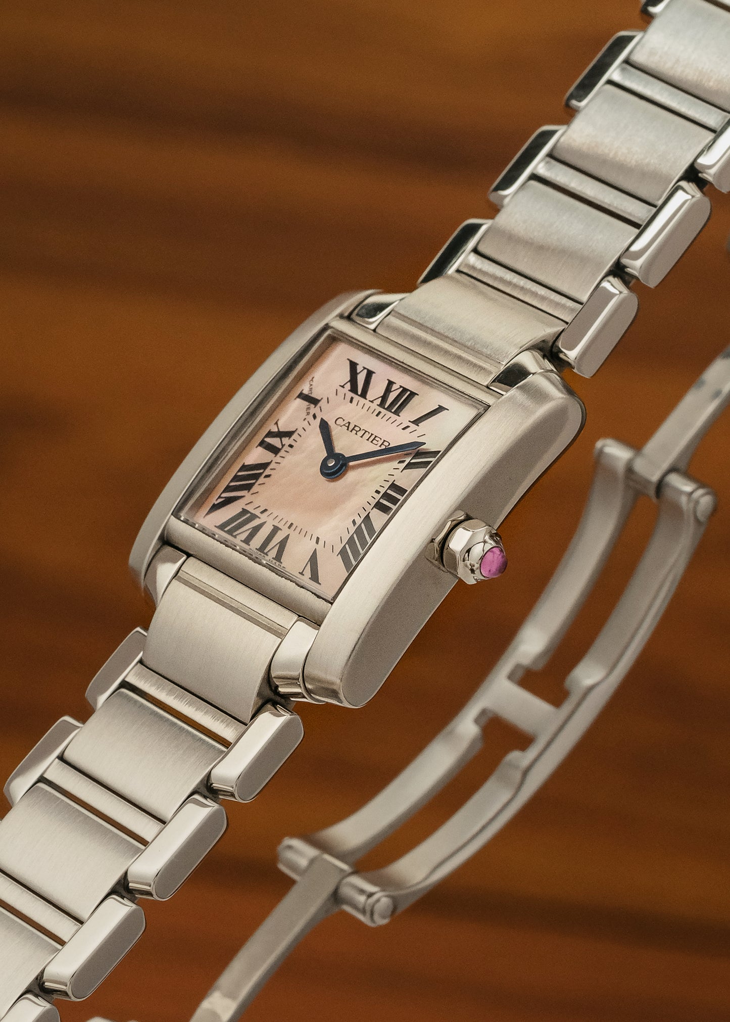 2023 Cartier Tank Francaise "Mother of Pearl" (Box & Papers)