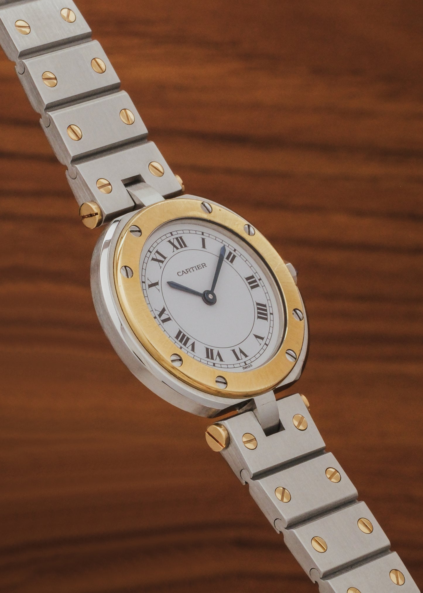 1982 Cartier Santos Round (Box & Papers)