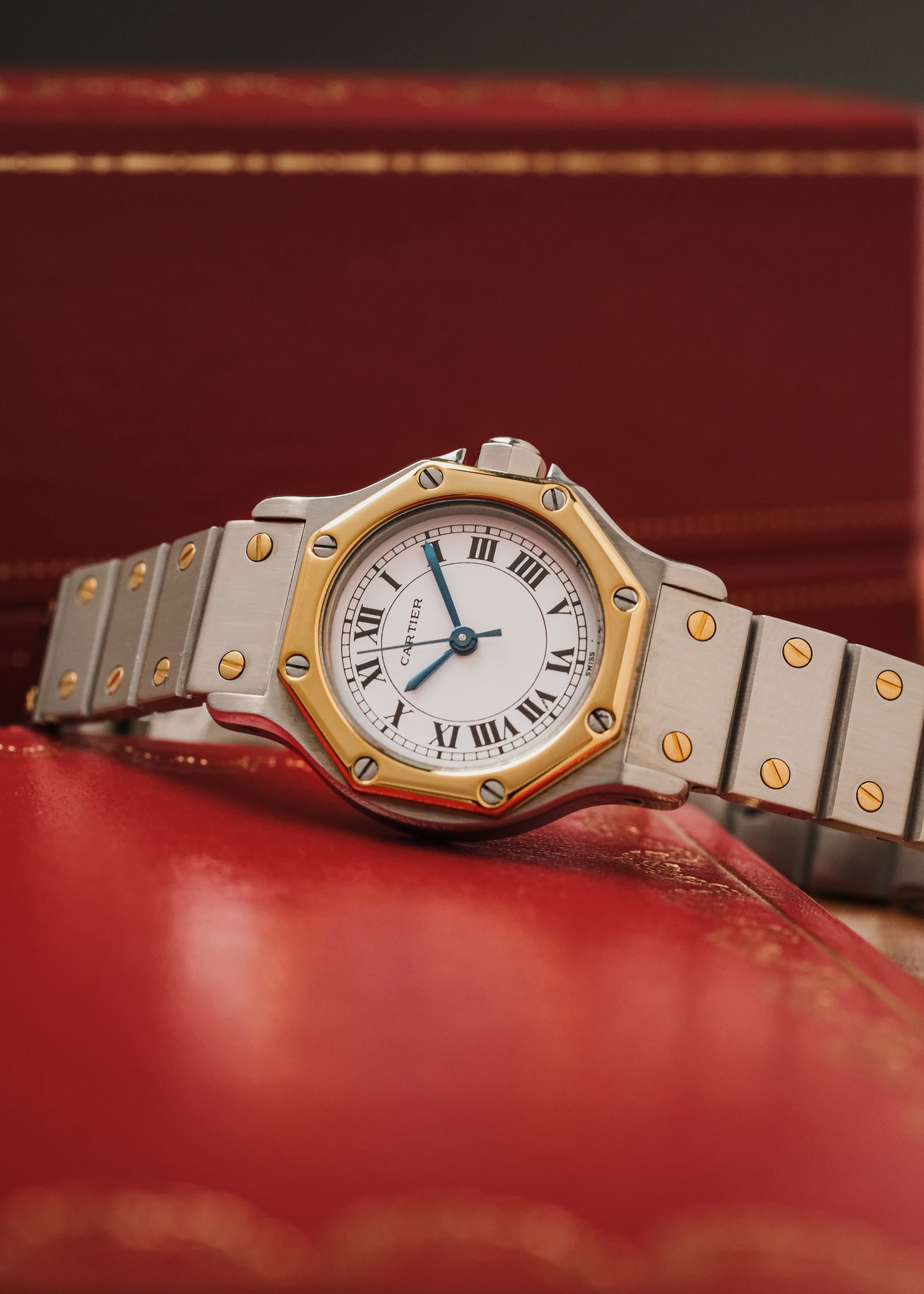 1980s Cartier Santos Octagon (Box & Papers)