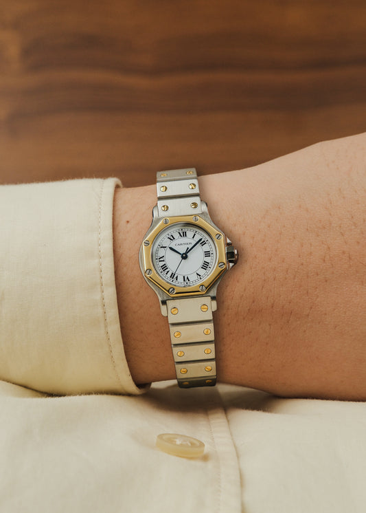1980s Cartier Santos Octagon (Box & Papers)