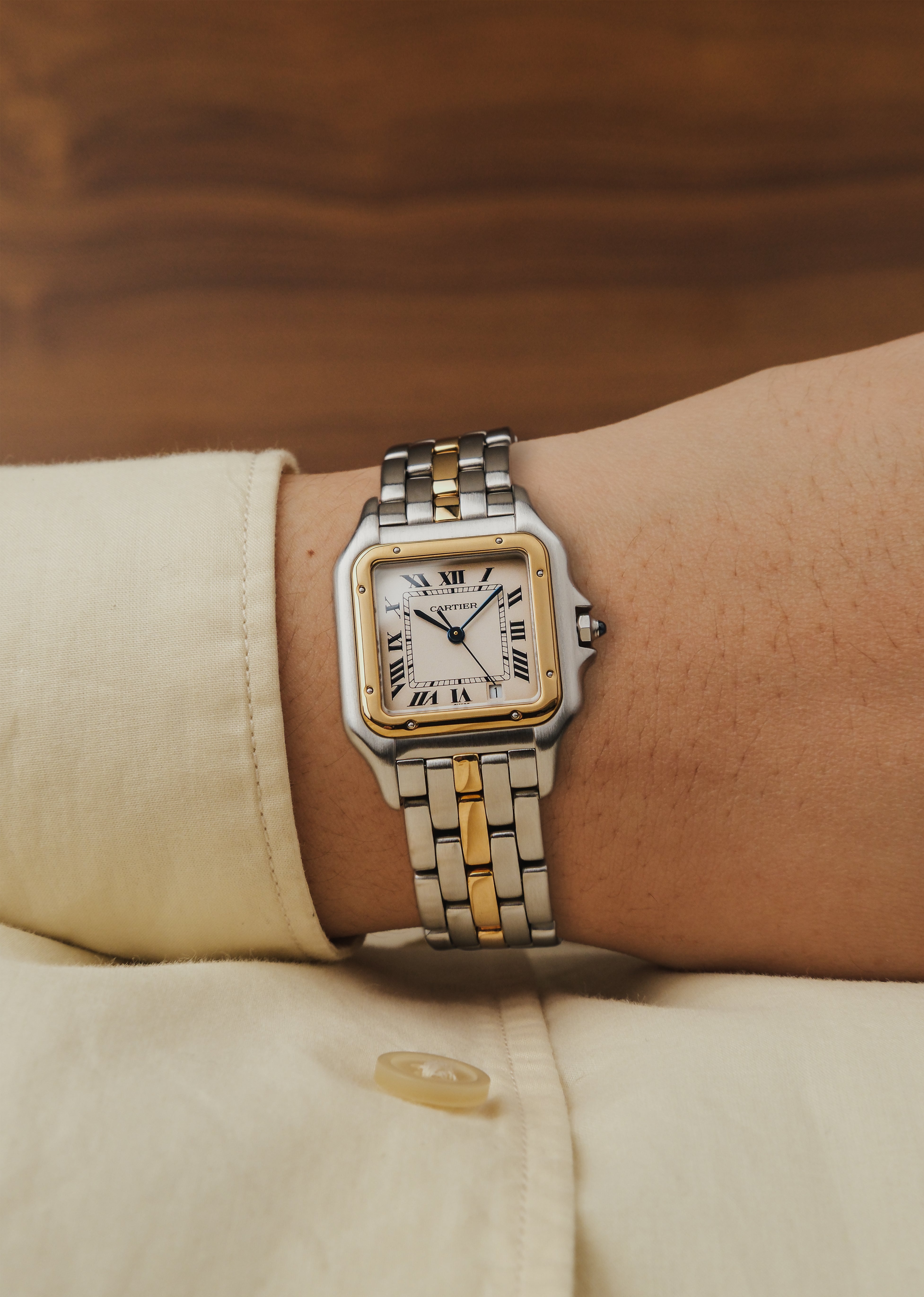 1990s Cartier Panthere "1 Row Bracelet" (Box)