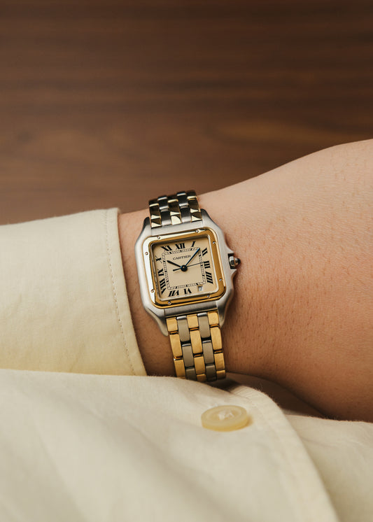 1980s Cartier Panthere "3 Row Bracelet"