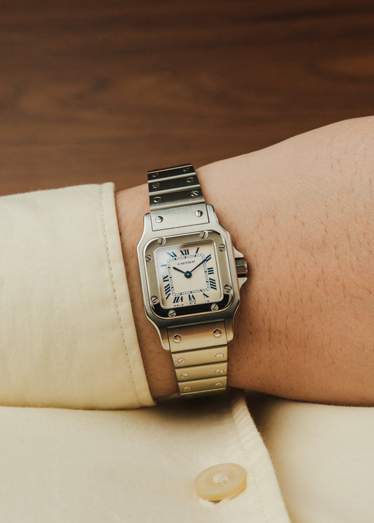 1990s Cartier Santos Galbee (Box & Papers)