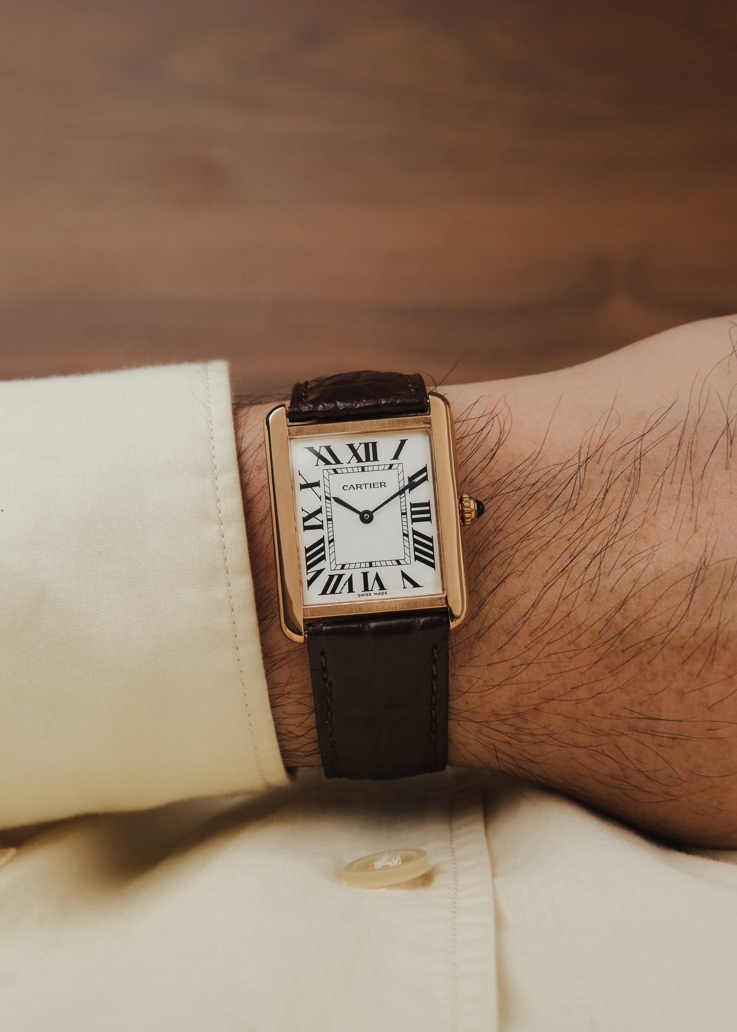 2018 Cartier Tank Solo 18K Gold (Box & Papers)
