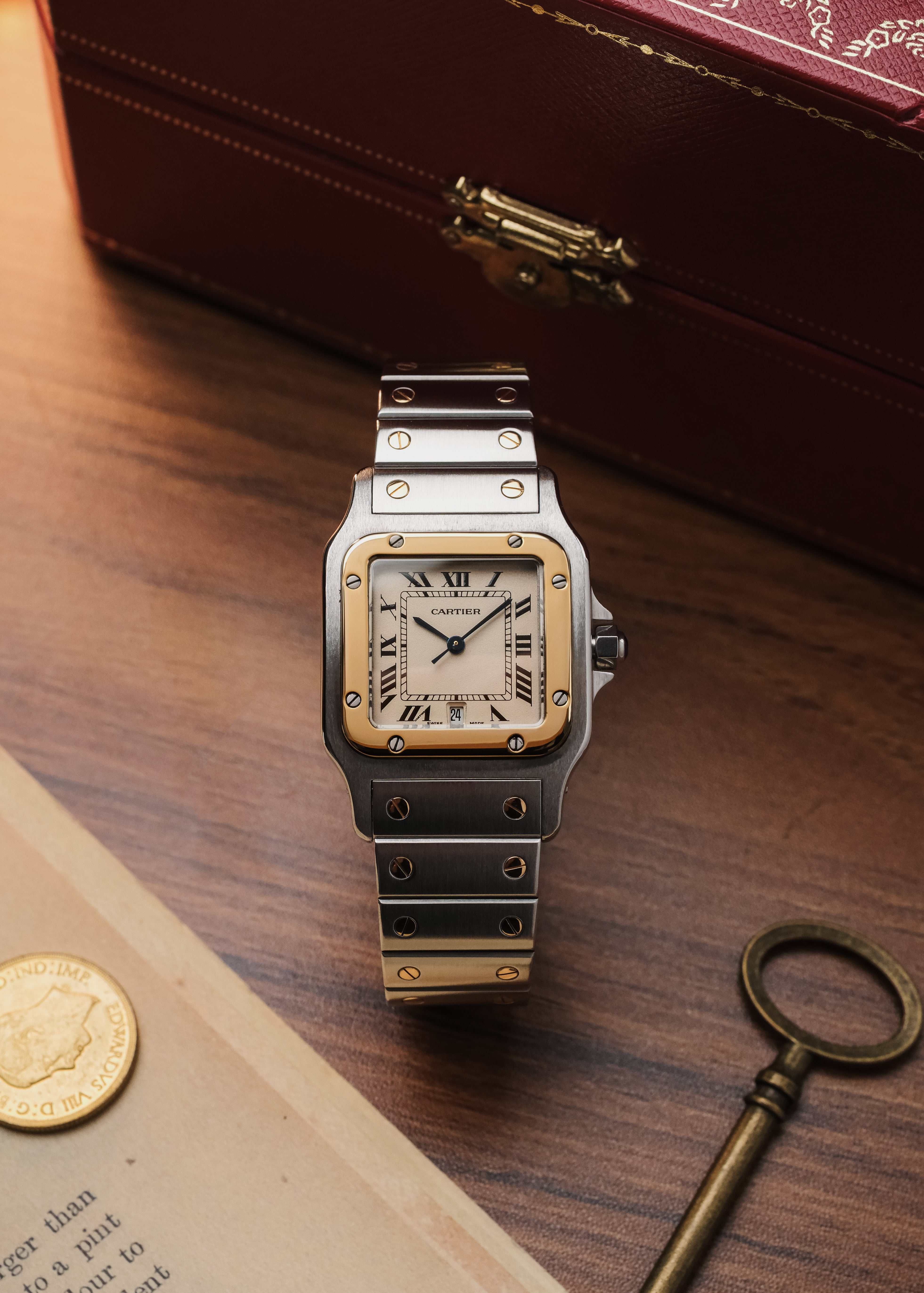 2000s Cartier Santos Galbee (Box & Papers)