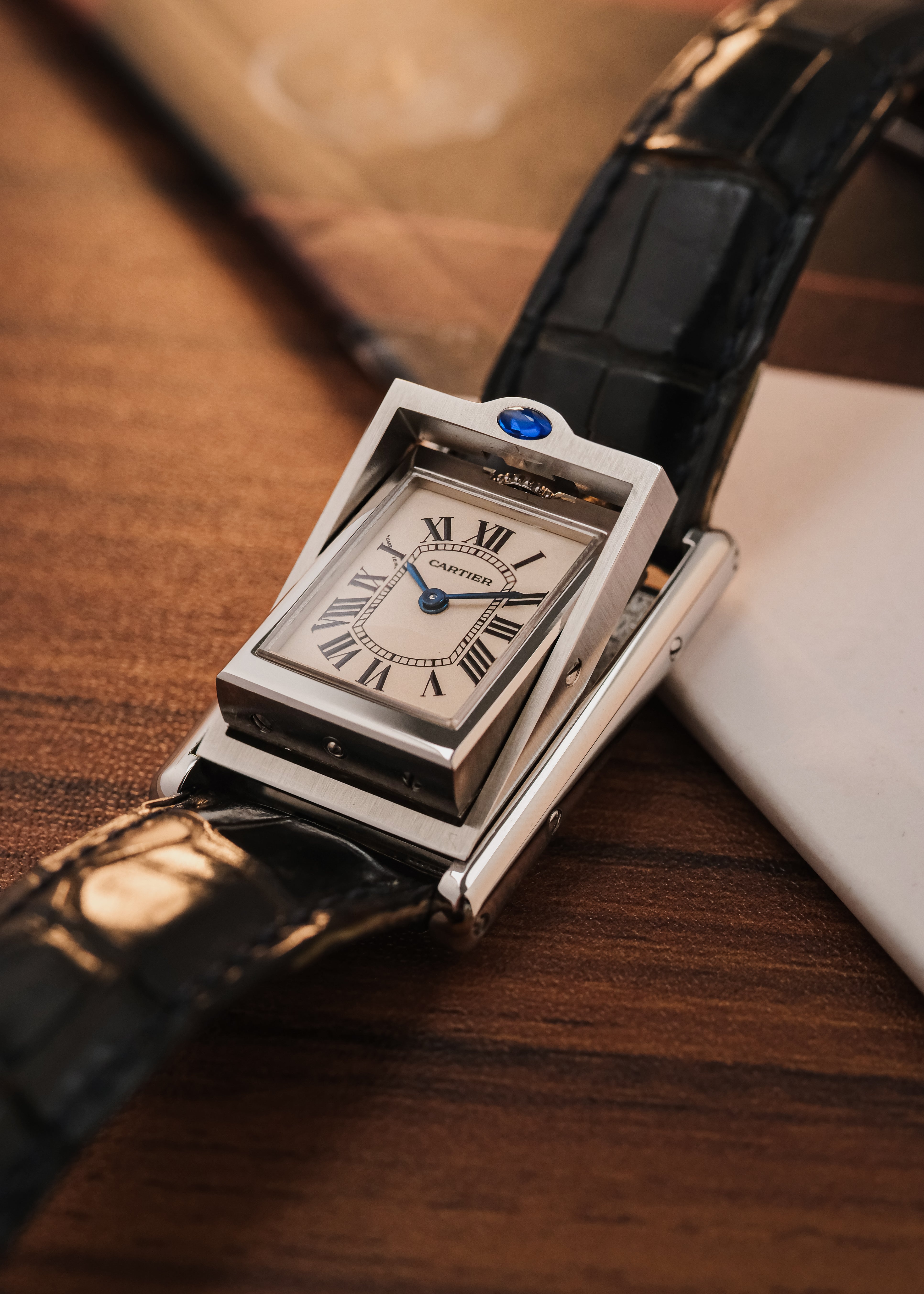 2000s Cartier Tank Basculante (Box & Papers)