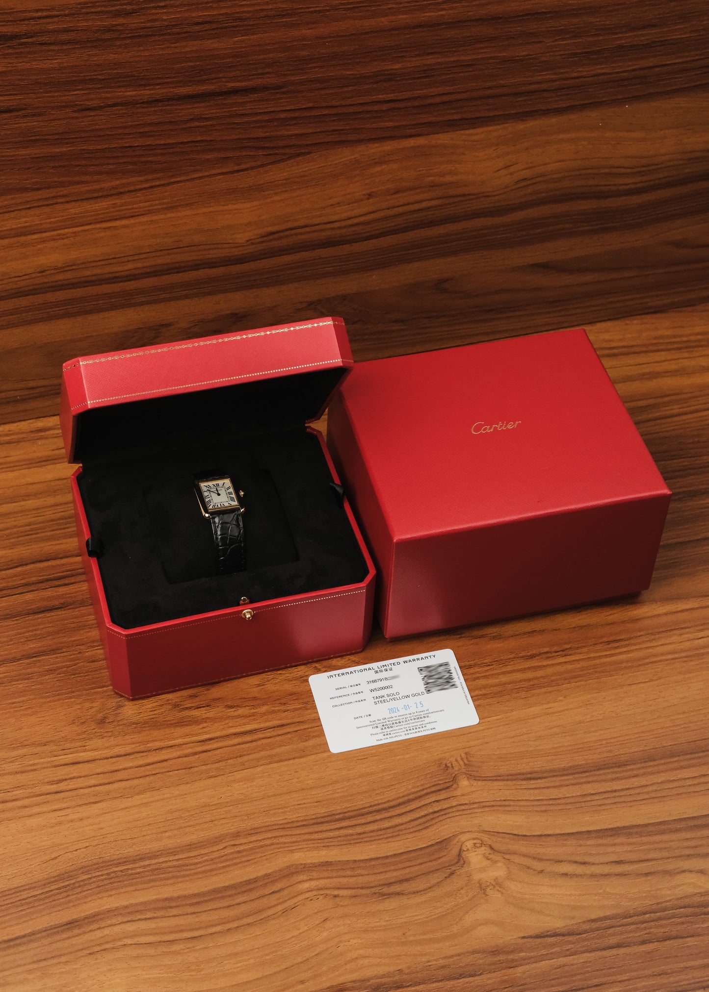 2024 Cartier Tank Solo 18K Gold (Box & Papers)