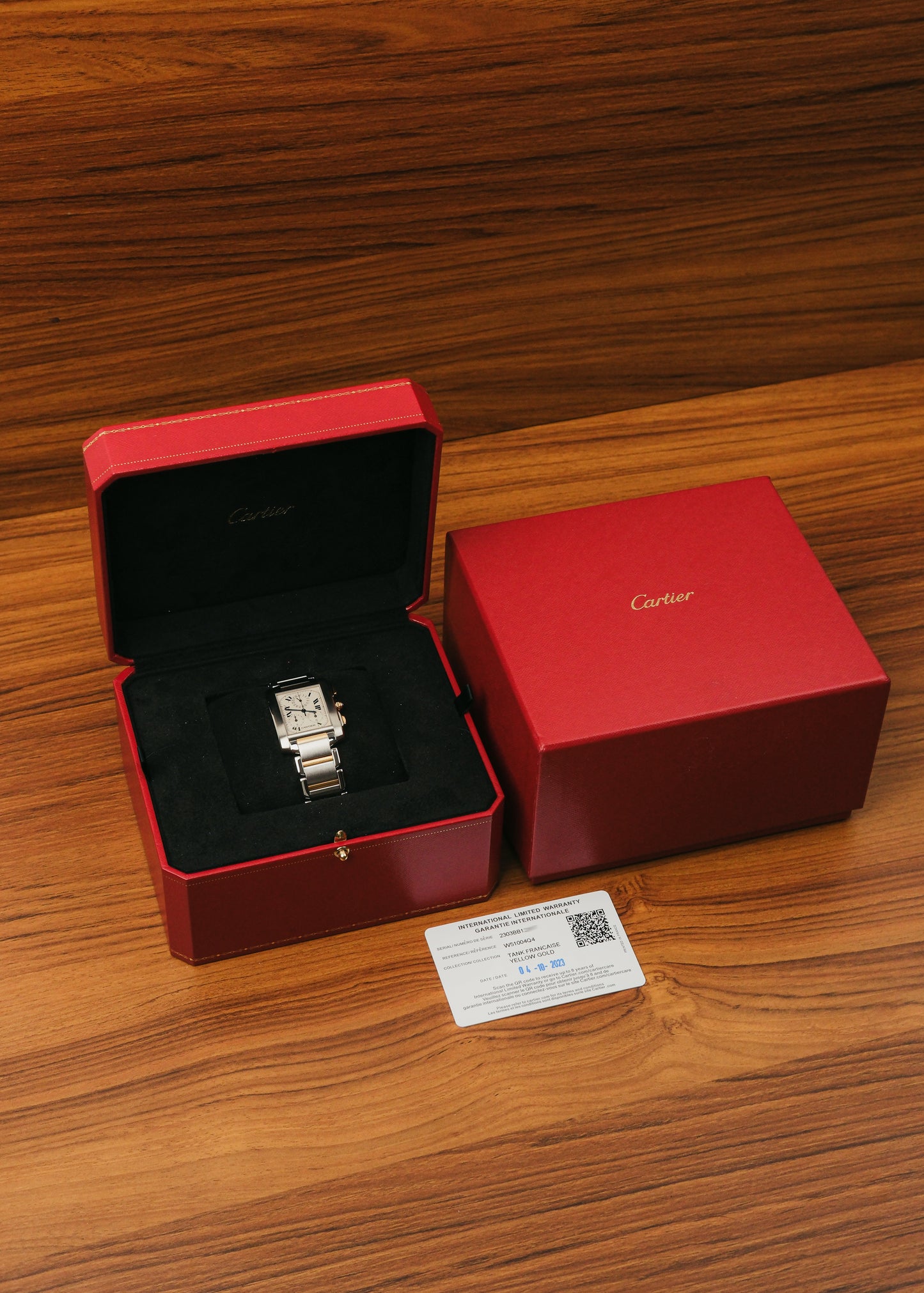 2023 Cartier Tank Francaise "Chronoflex" (Box & Papers)