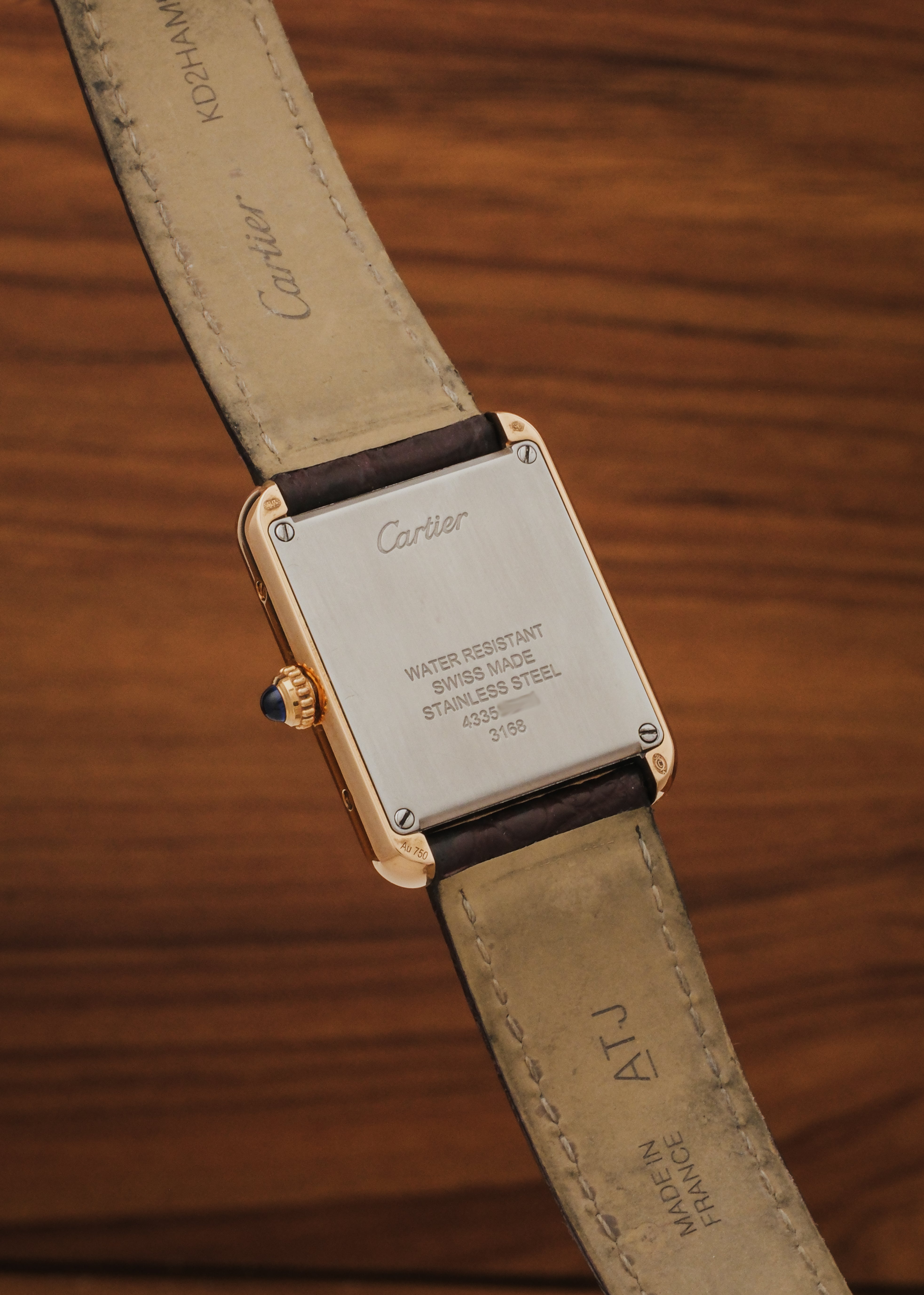 2019 Cartier Tank Solo 18K Gold (Box & Papers)