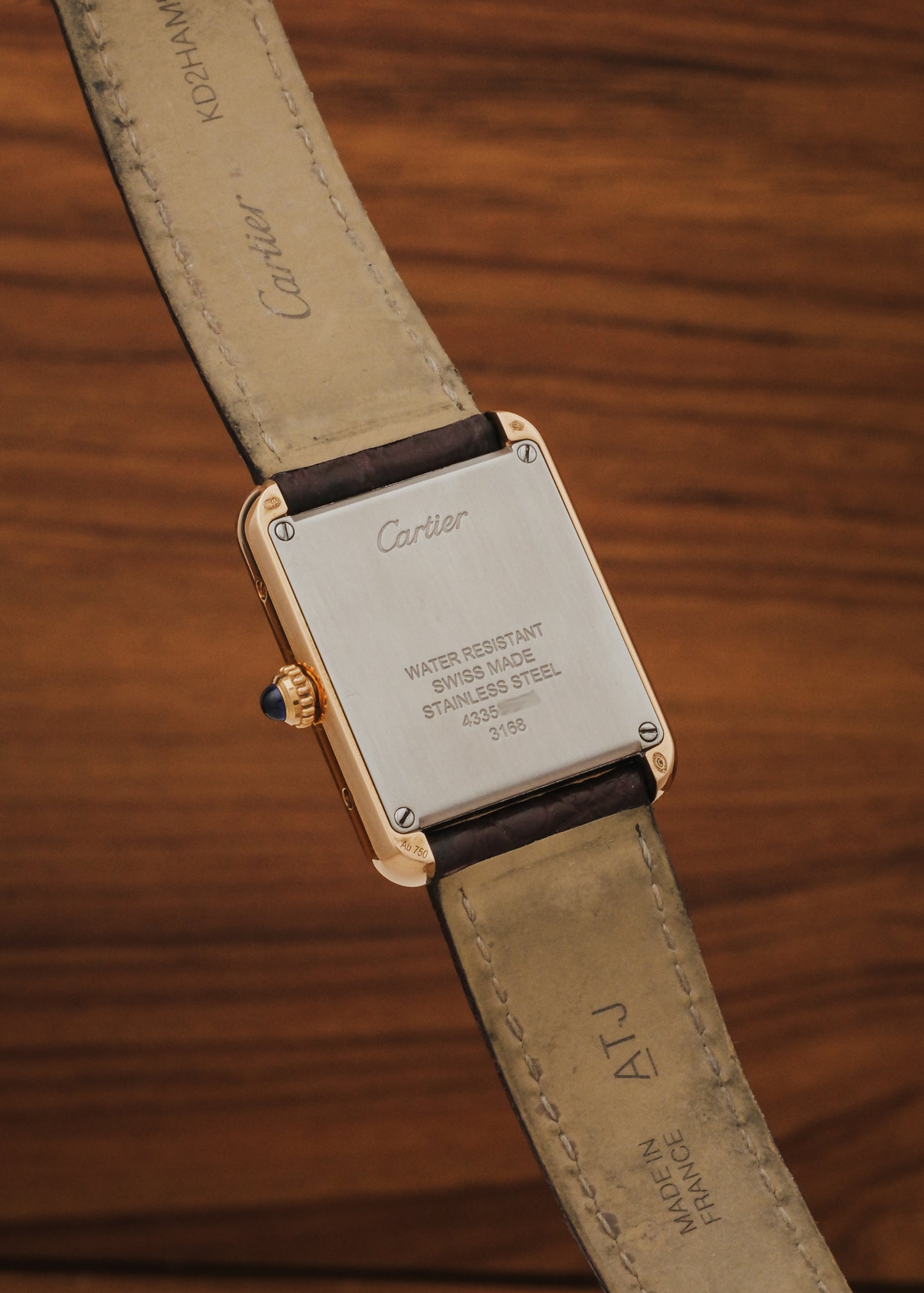 2019 Cartier Tank Solo 18K Gold (Box & Papers)