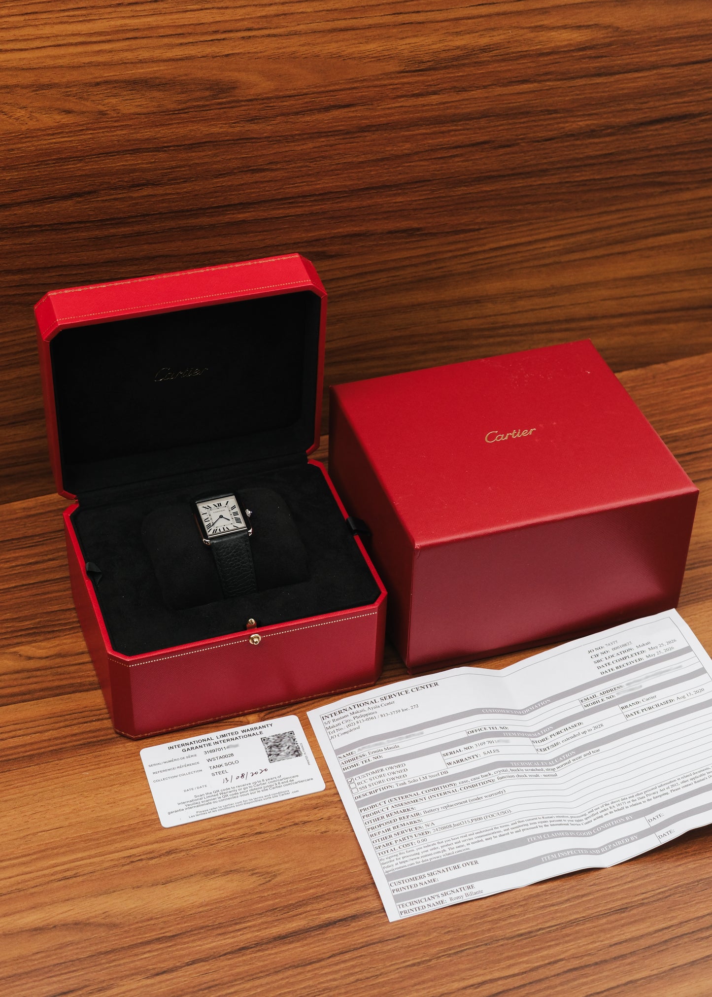 2020 Cartier Tank Solo *ON HOLD*