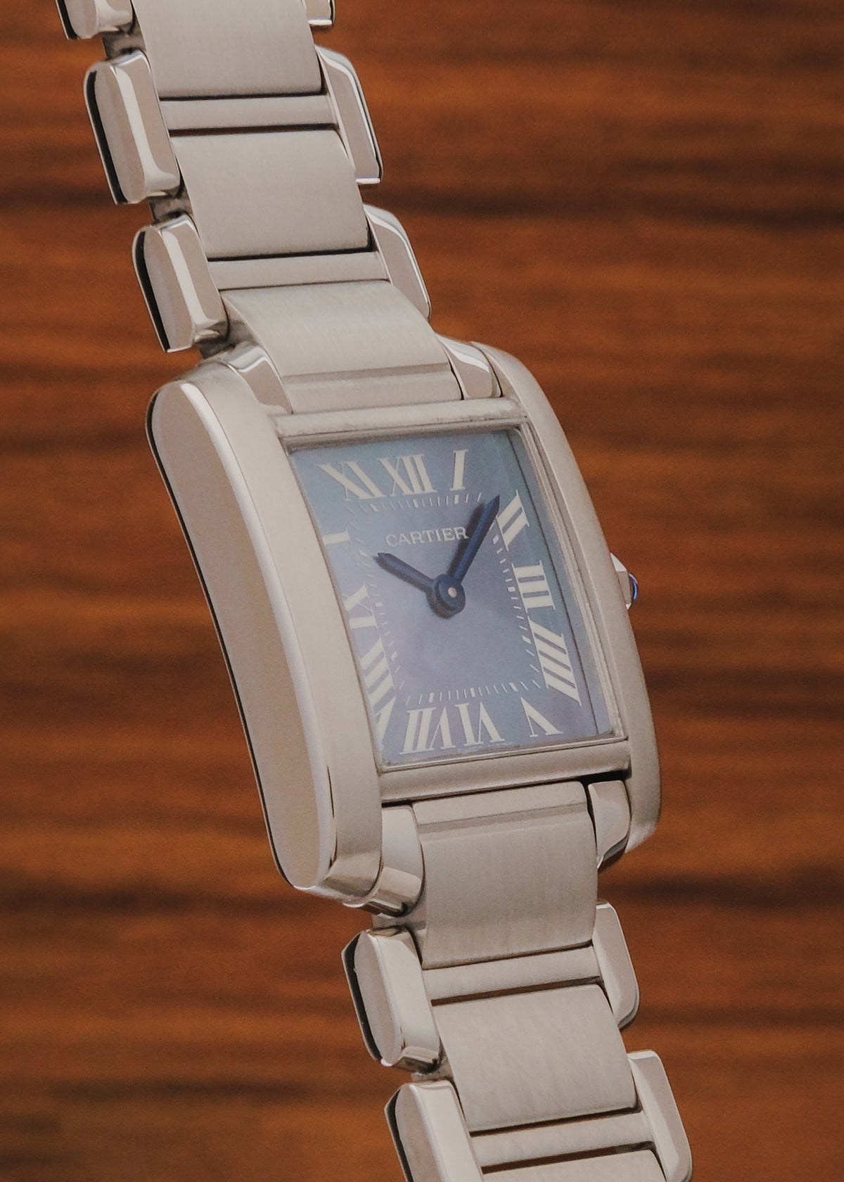 2000s Cartier Tank Francaise "Mother of Pearl"