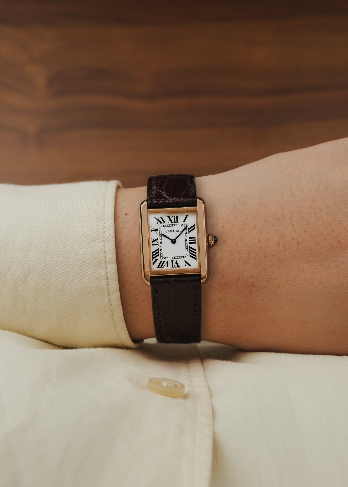 2019 Cartier Tank Solo 18K Gold (Box & Papers)