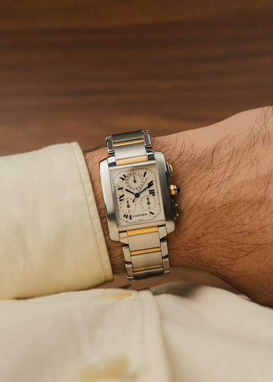 2023 Cartier Tank Francaise "Chronoflex" (Box & Papers)