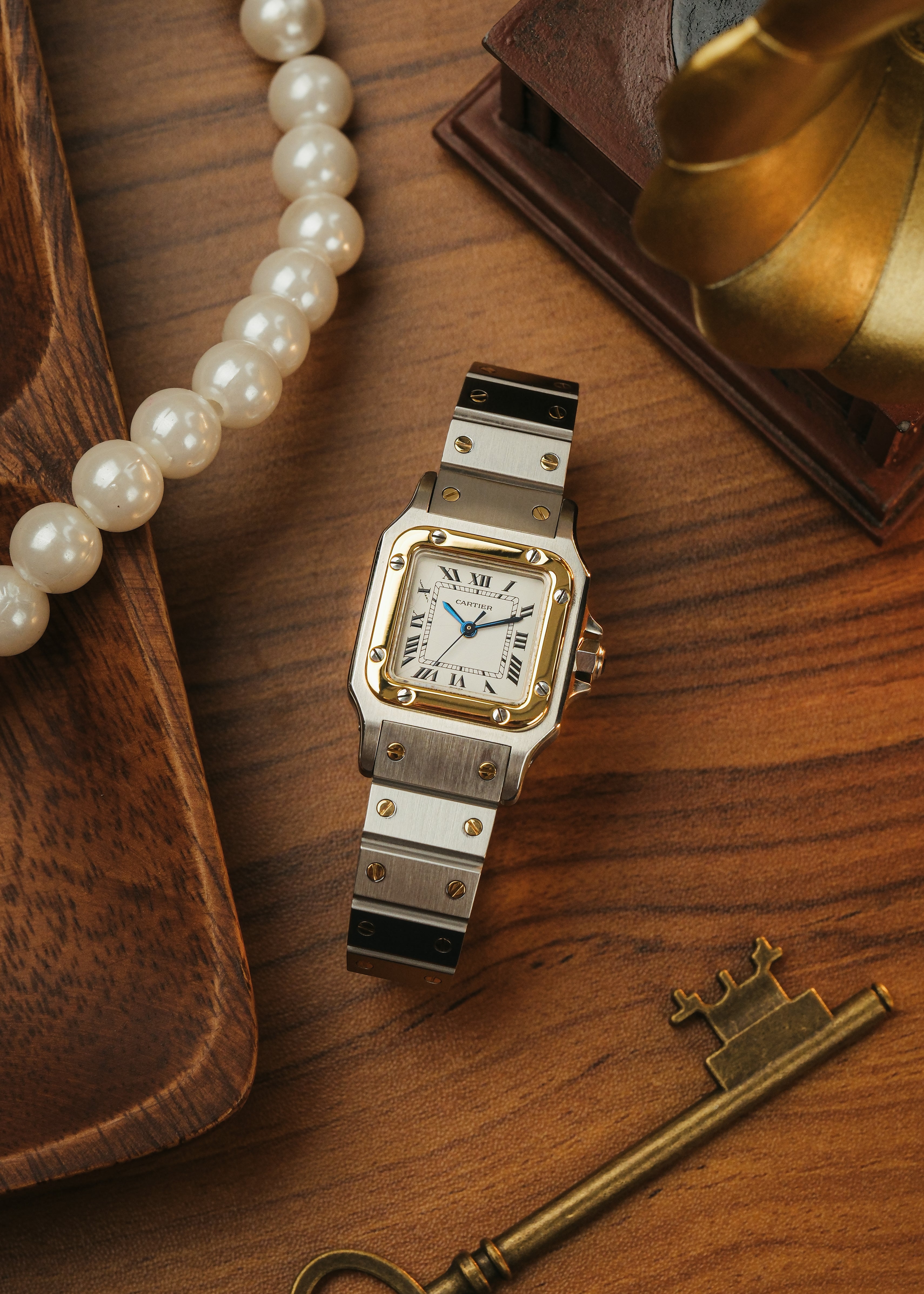 1980s Cartier Santos Carree "Spider Dial"