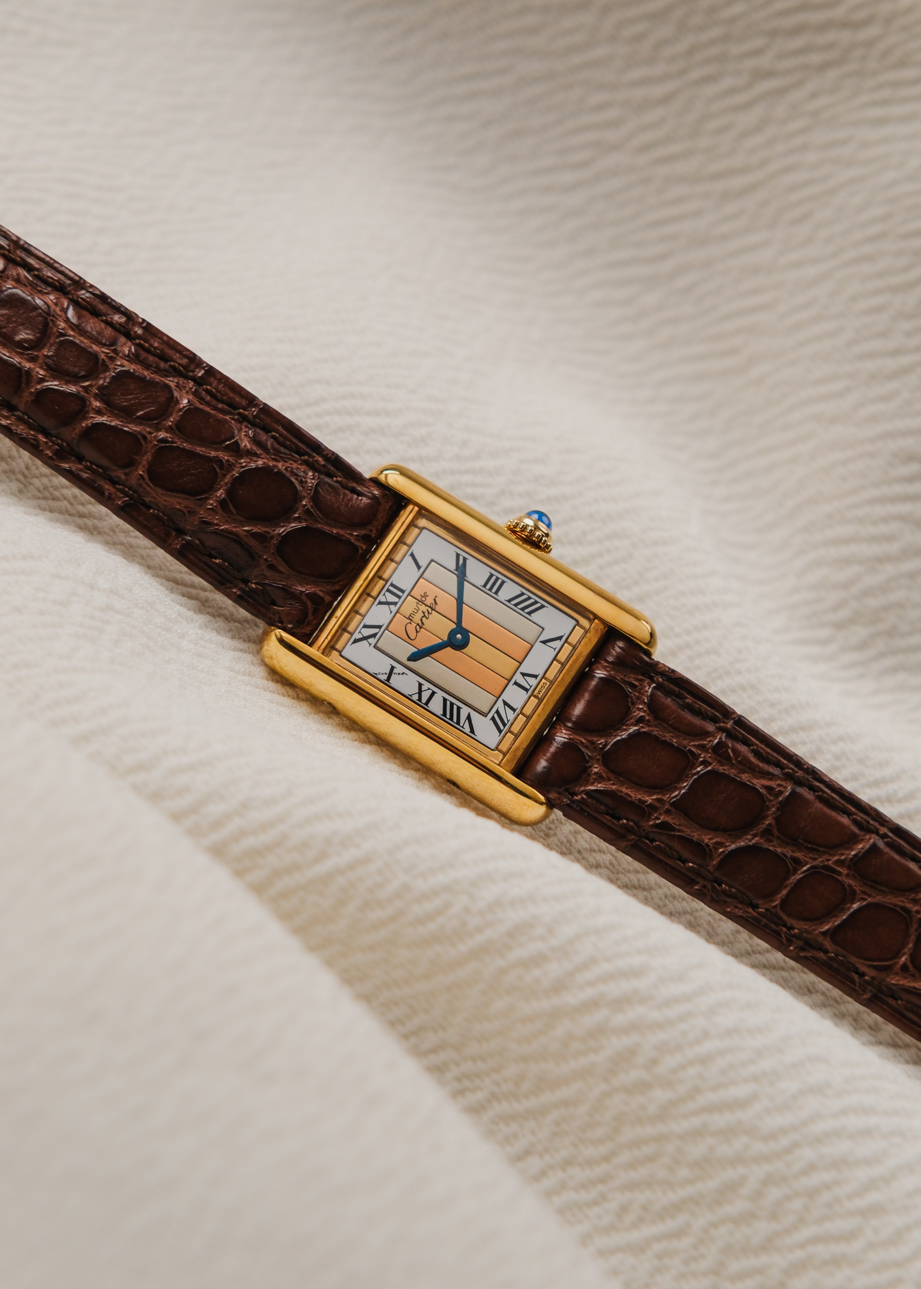 1990s Must de Cartier Tank "Trinity Dial"