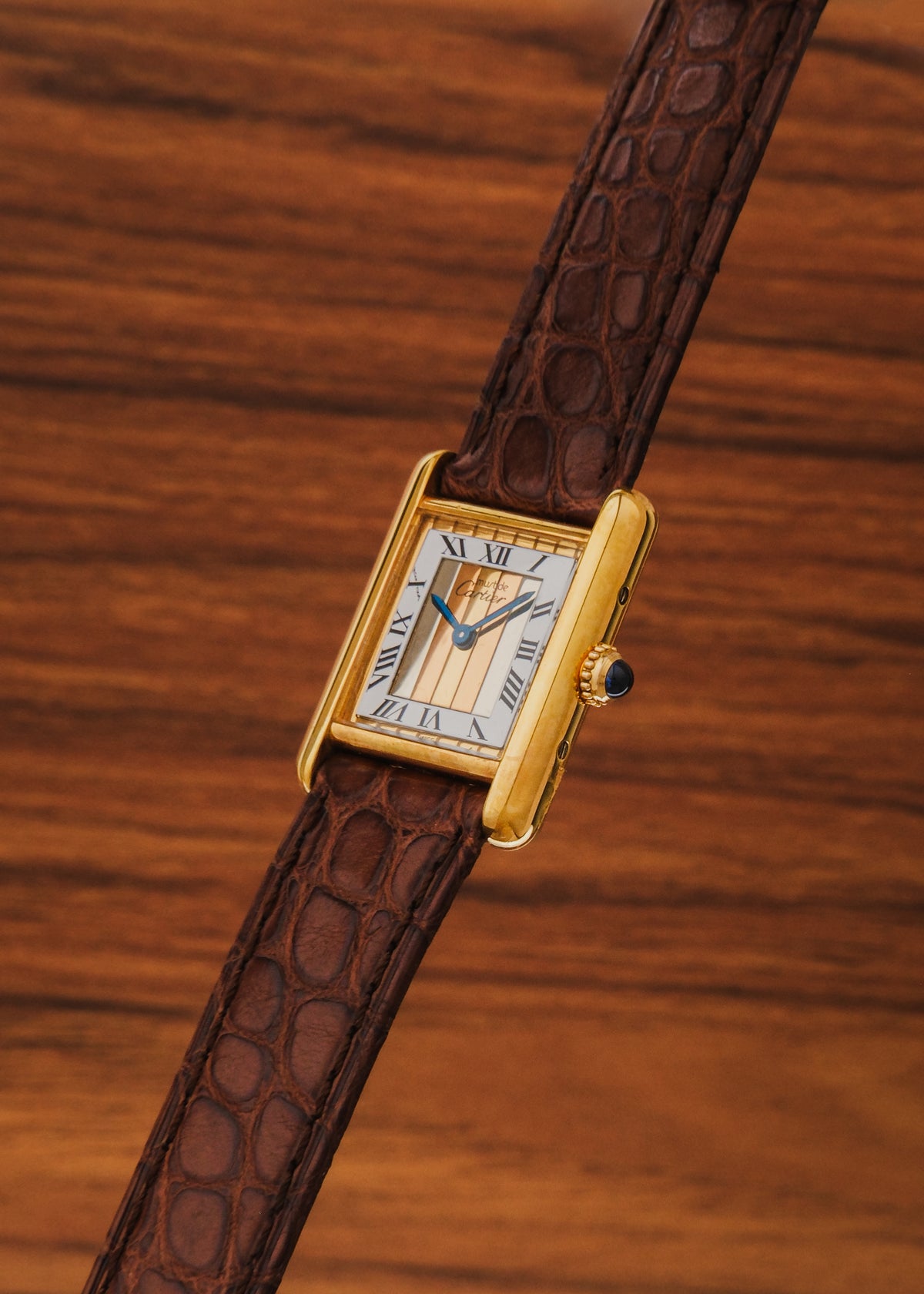 1990s Must de Cartier Tank "Trinity Dial"