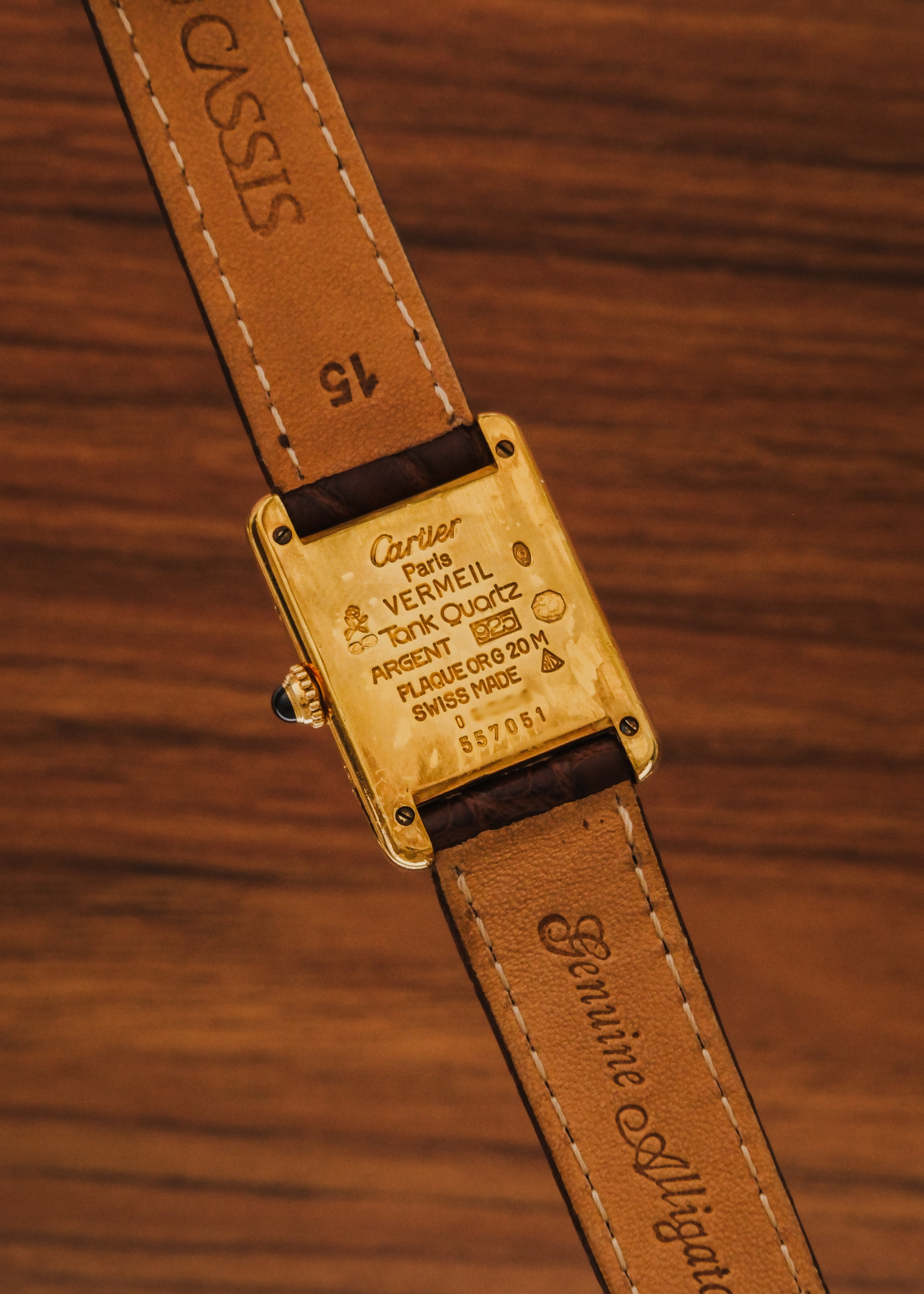 1990s Must de Cartier Tank "Trinity Dial"