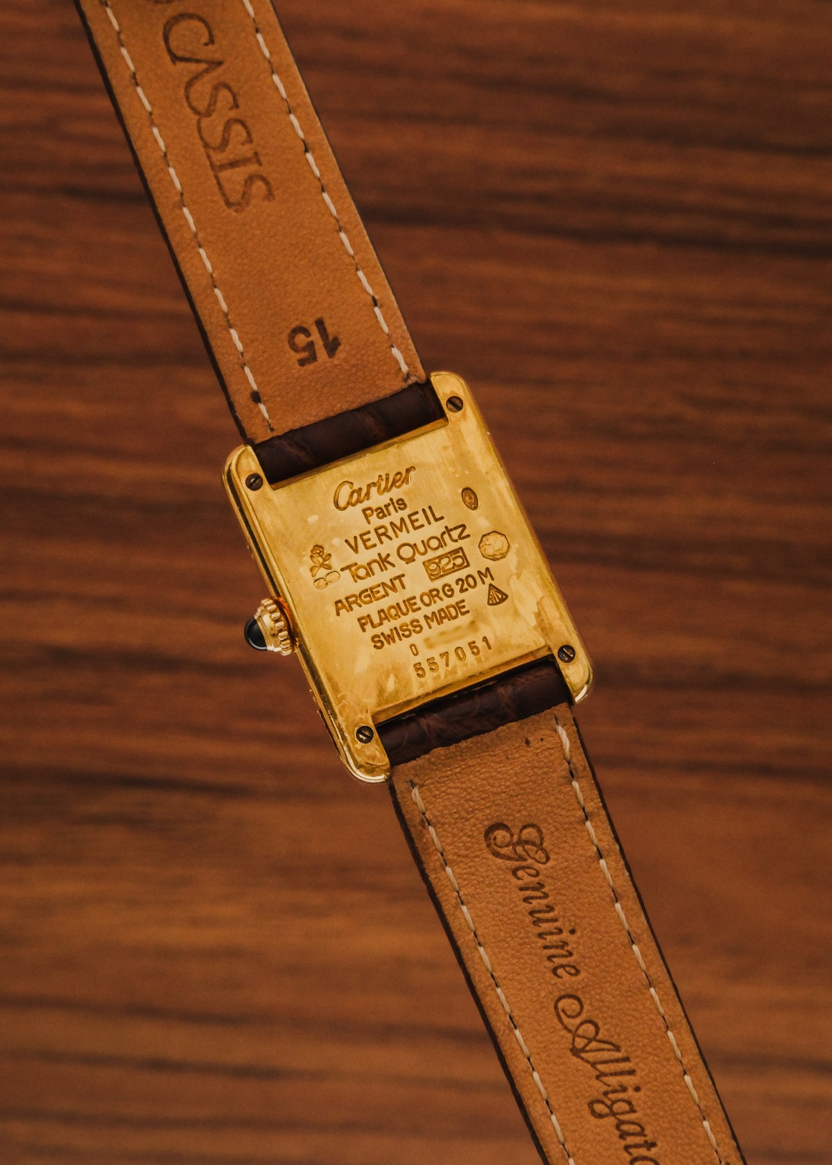 1990s Must de Cartier Tank "Trinity Dial"