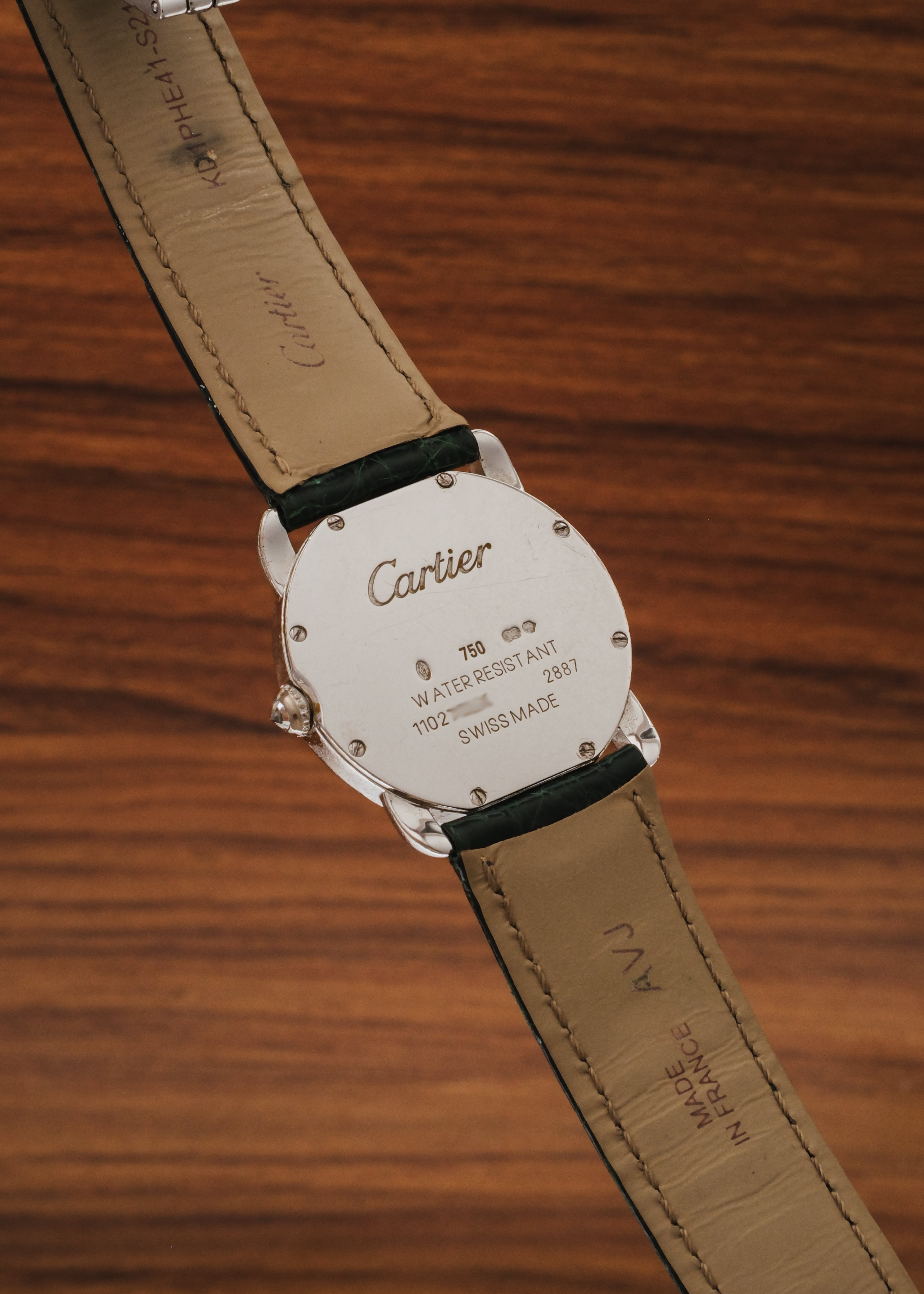 2000s Cartier Ronde Louis 18K Gold w/ Factory Diamonds (Box)