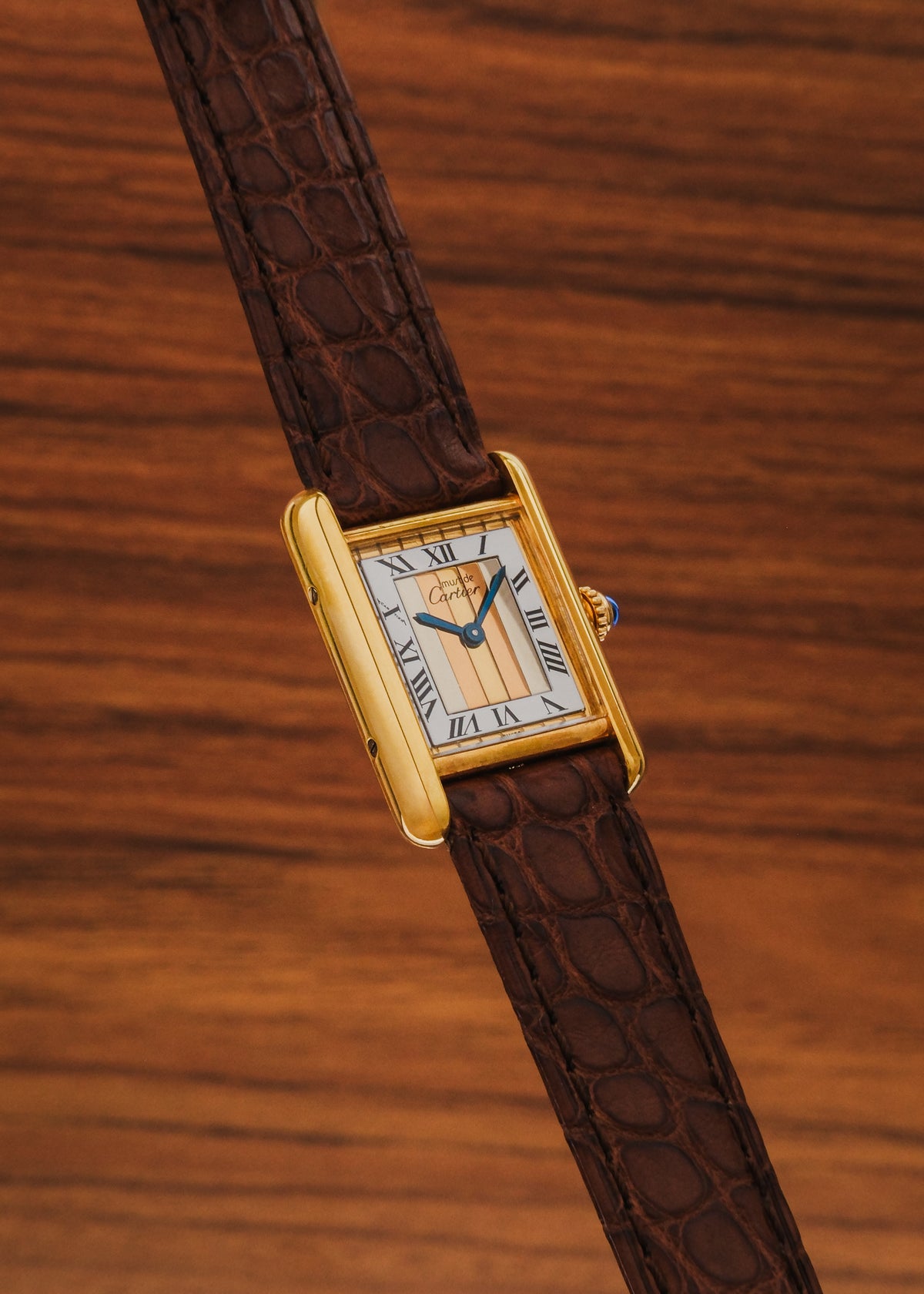 1990s Must de Cartier Tank "Trinity Dial"