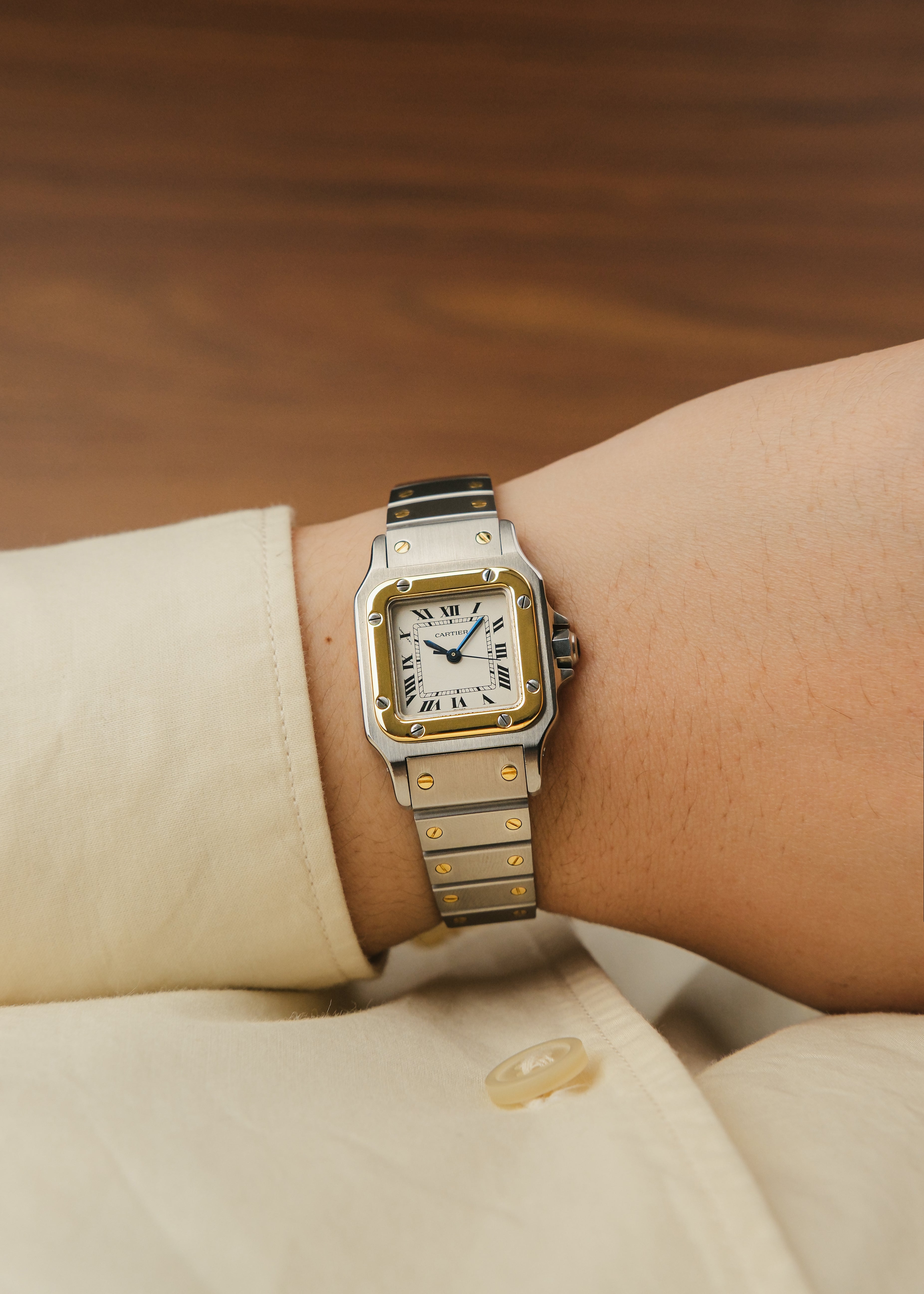 1980s Cartier Santos Carree "Spider Dial"