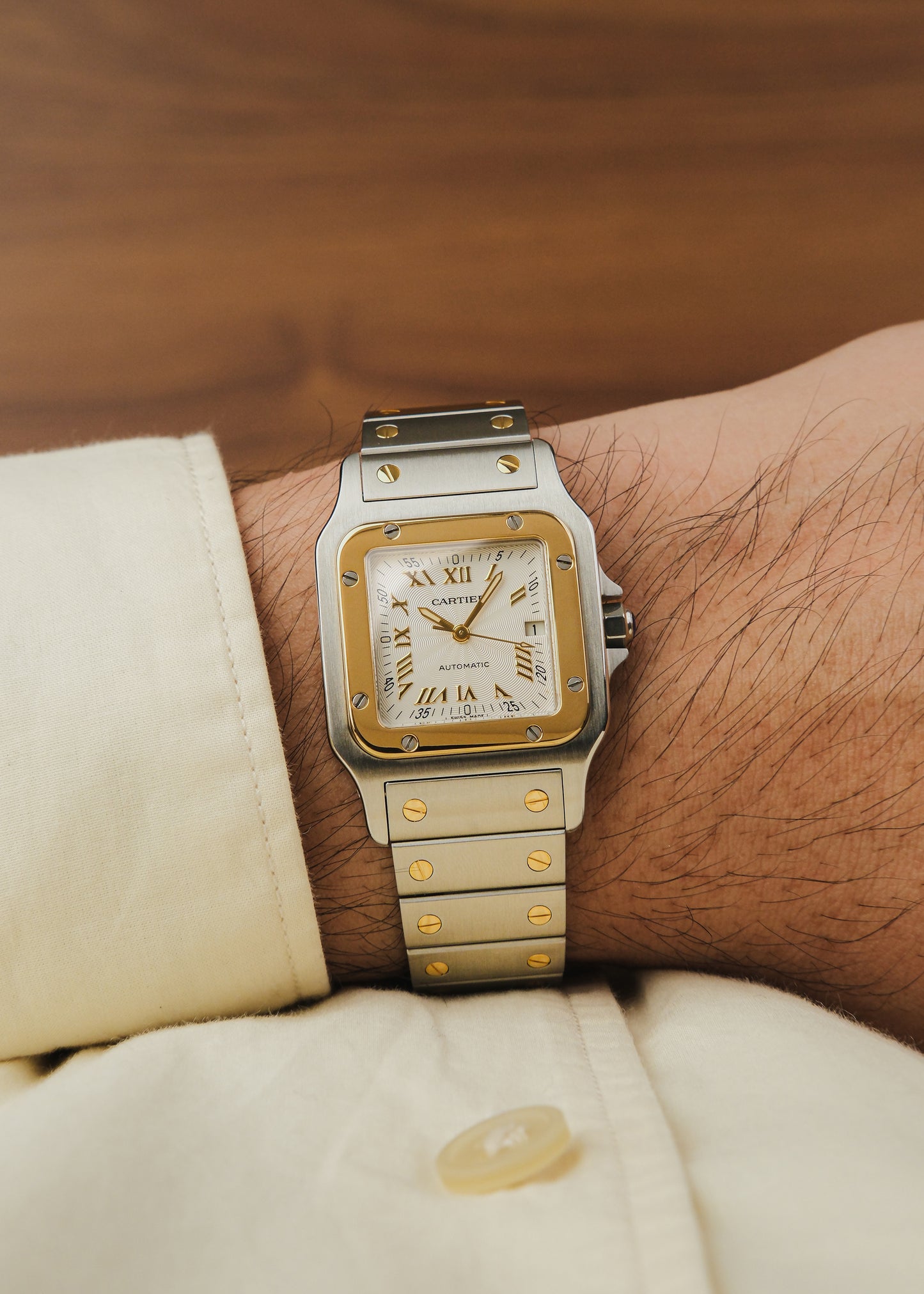2000s Cartier Santos Galbee (Box & Papers)